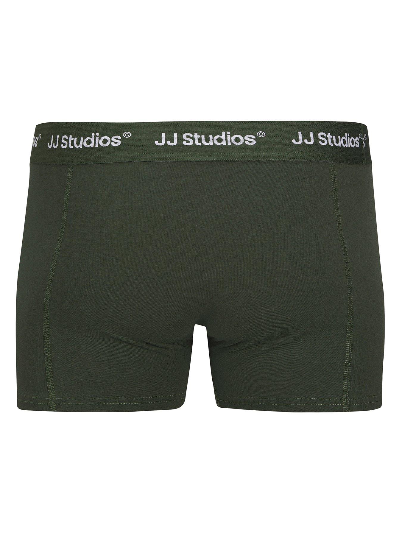 Image 2 of 2 of Jack & Jones Junior Boys Soho Solid 3 Pack Trunks Black