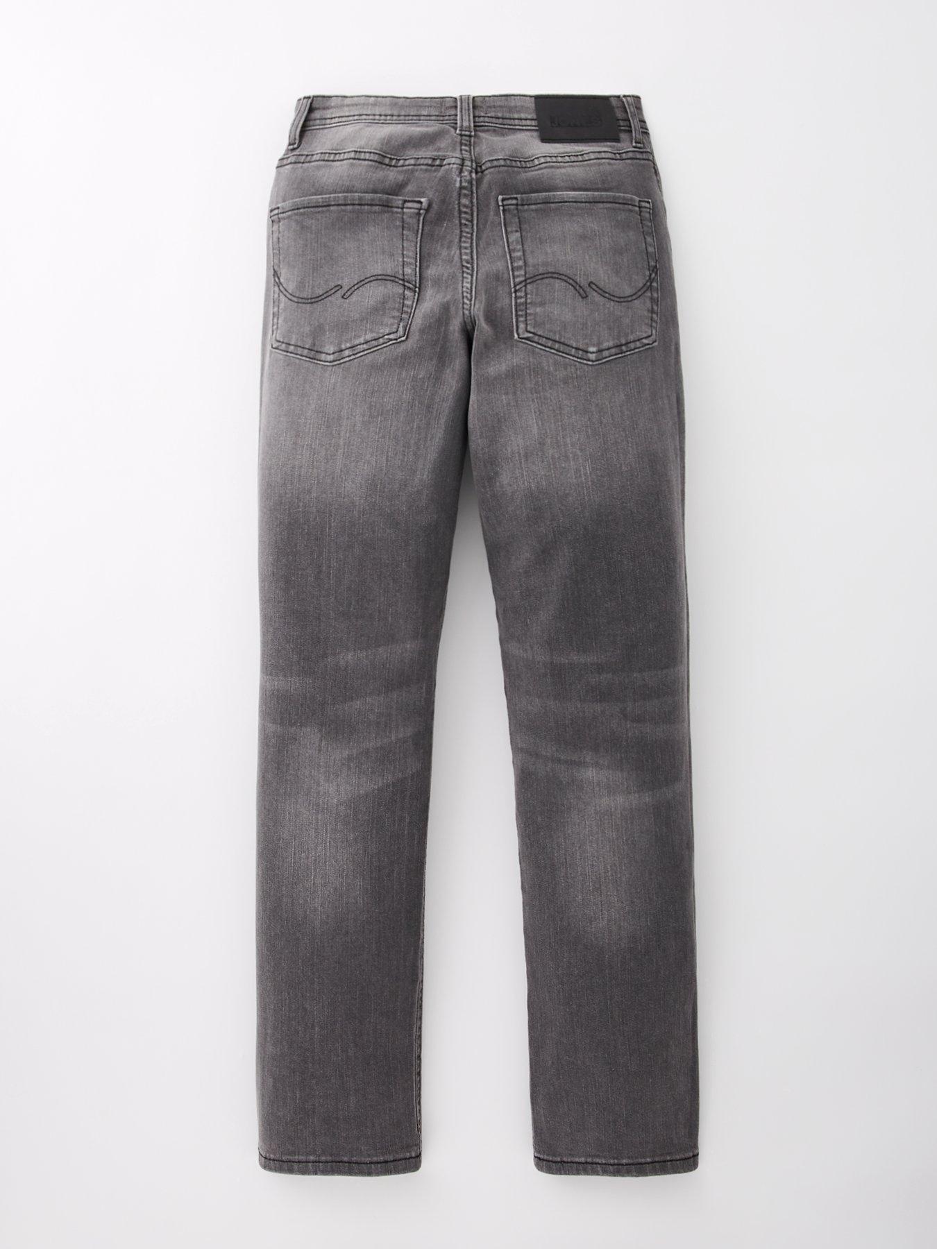 image of jack-jones-junior-boys-glenn-original-903-slim-fit-jeans-black