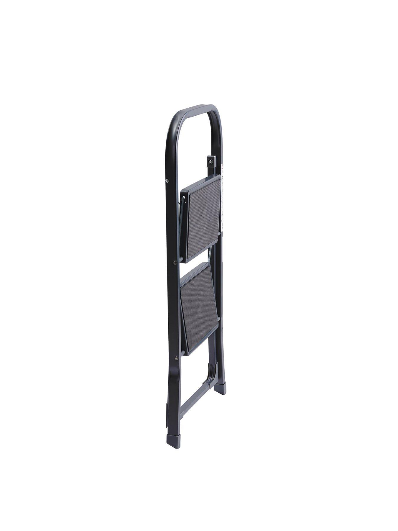  image of our-house-sr20055ath-2-rubber-tread-steel-step-ladder--nbspanthracite-grey