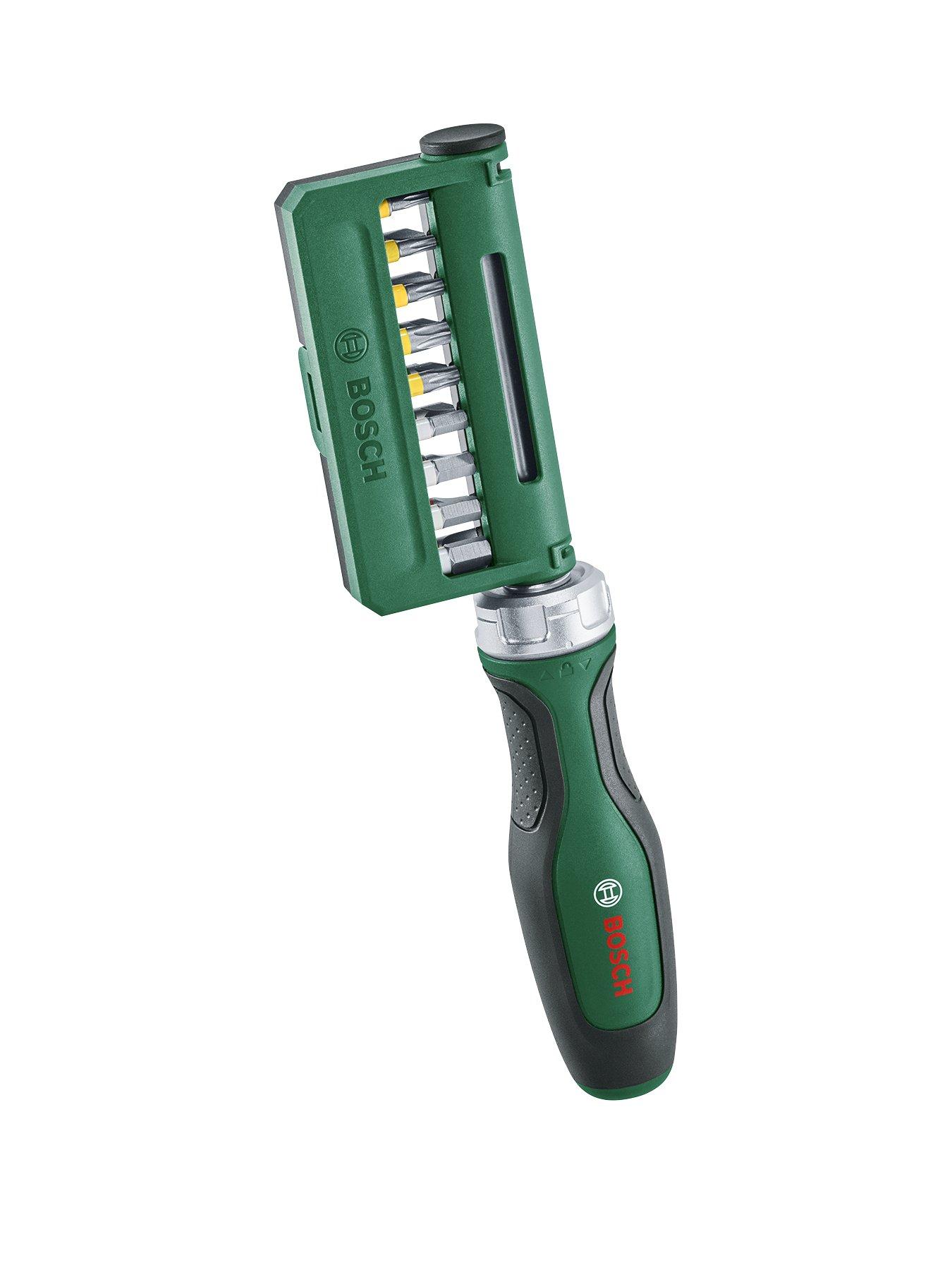 Bosch Ratchet Screwdriver with 18x bits