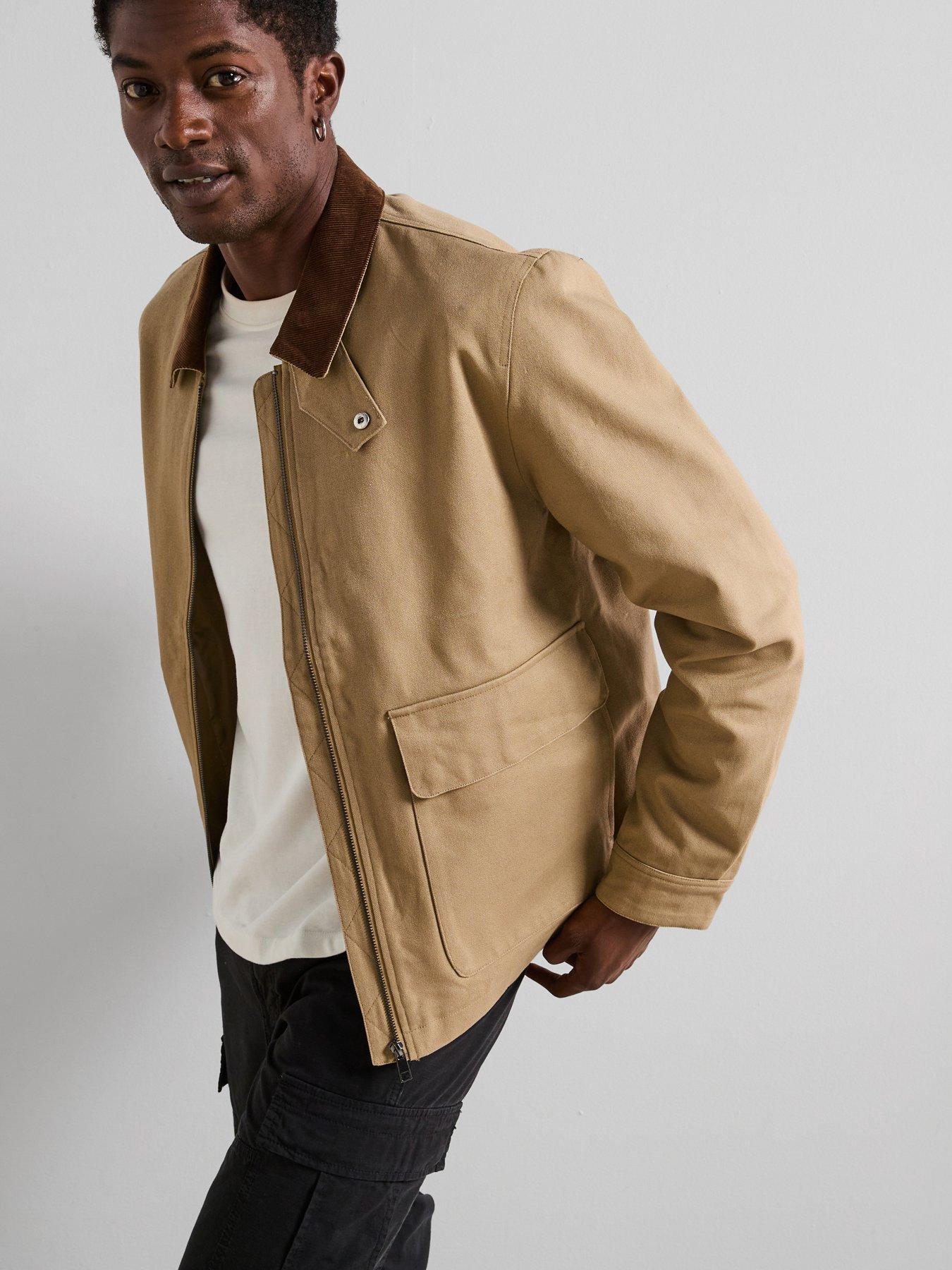 undefined Canvas Workwear Jacket - Beige