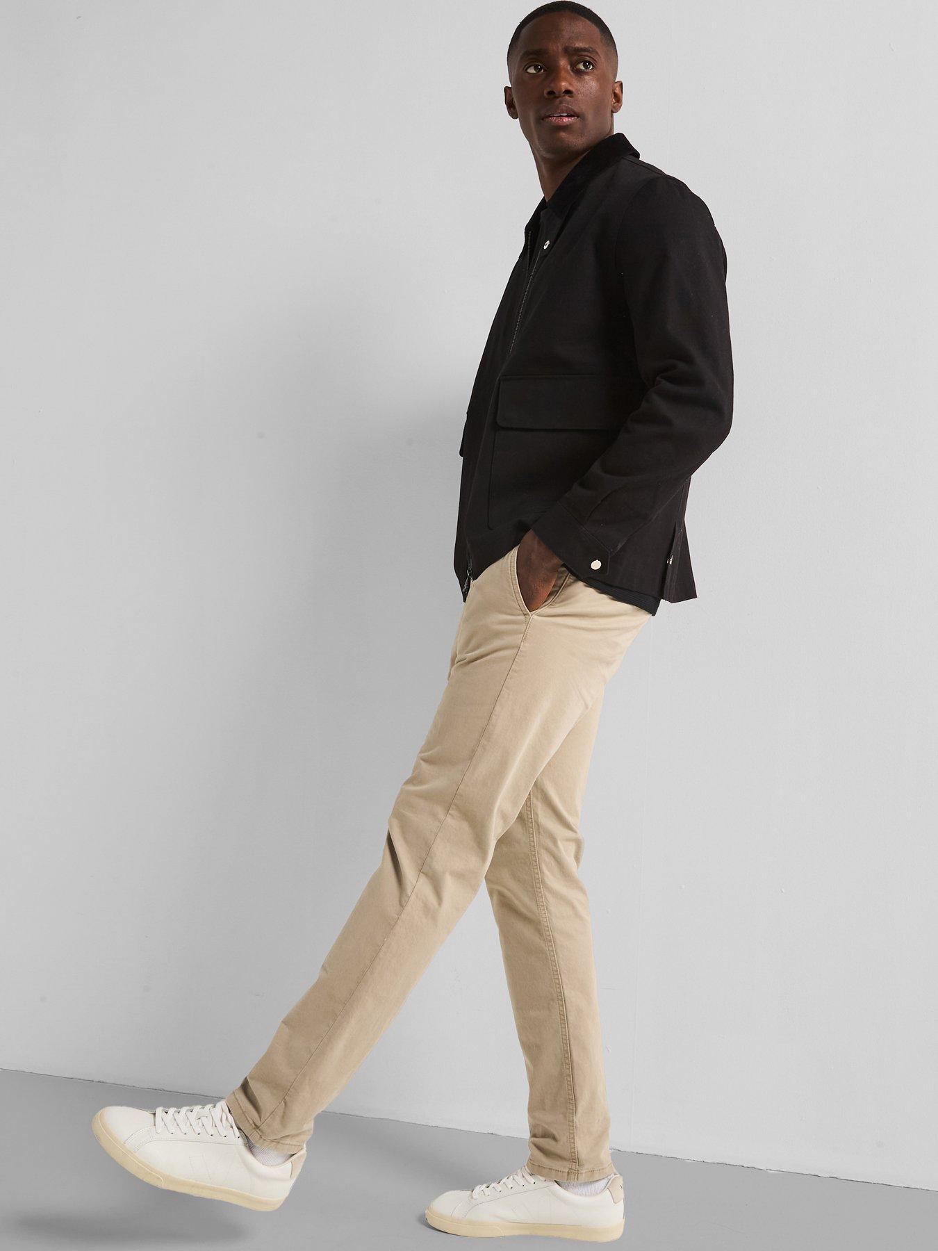 Image 6 of 6 of Very Man Canvas Barn Jacket With Cord Collar - Black