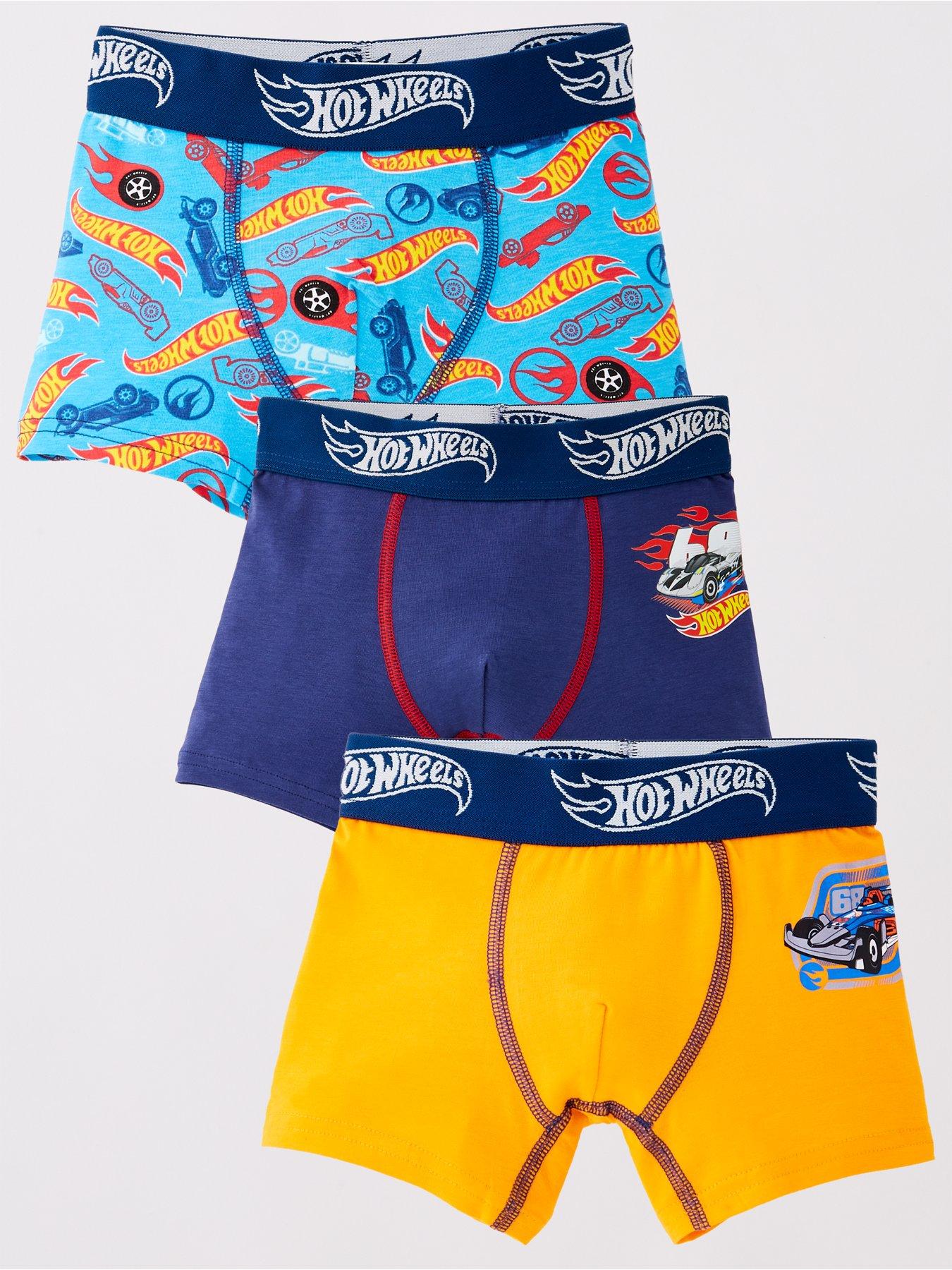 Image 1 of 5 of Hot Wheels Hot Wheels&nbsp;3 Pack Boxer Trunks - Multi
