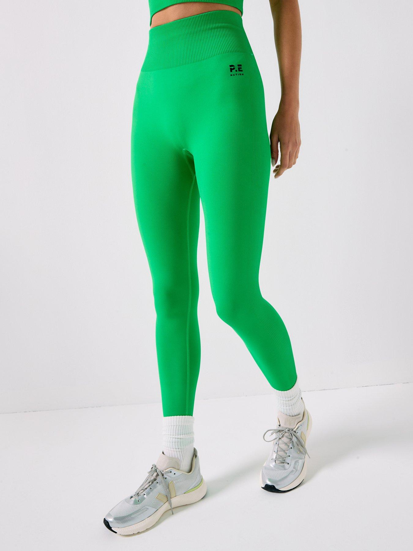  image of pe-nation-womens-training-restore-seamless-legging-green