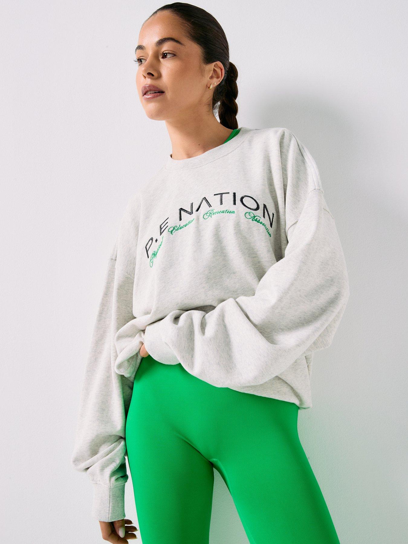 Image 1 of 6 of P.E Nation Womens Training Volume Sweat - Grey