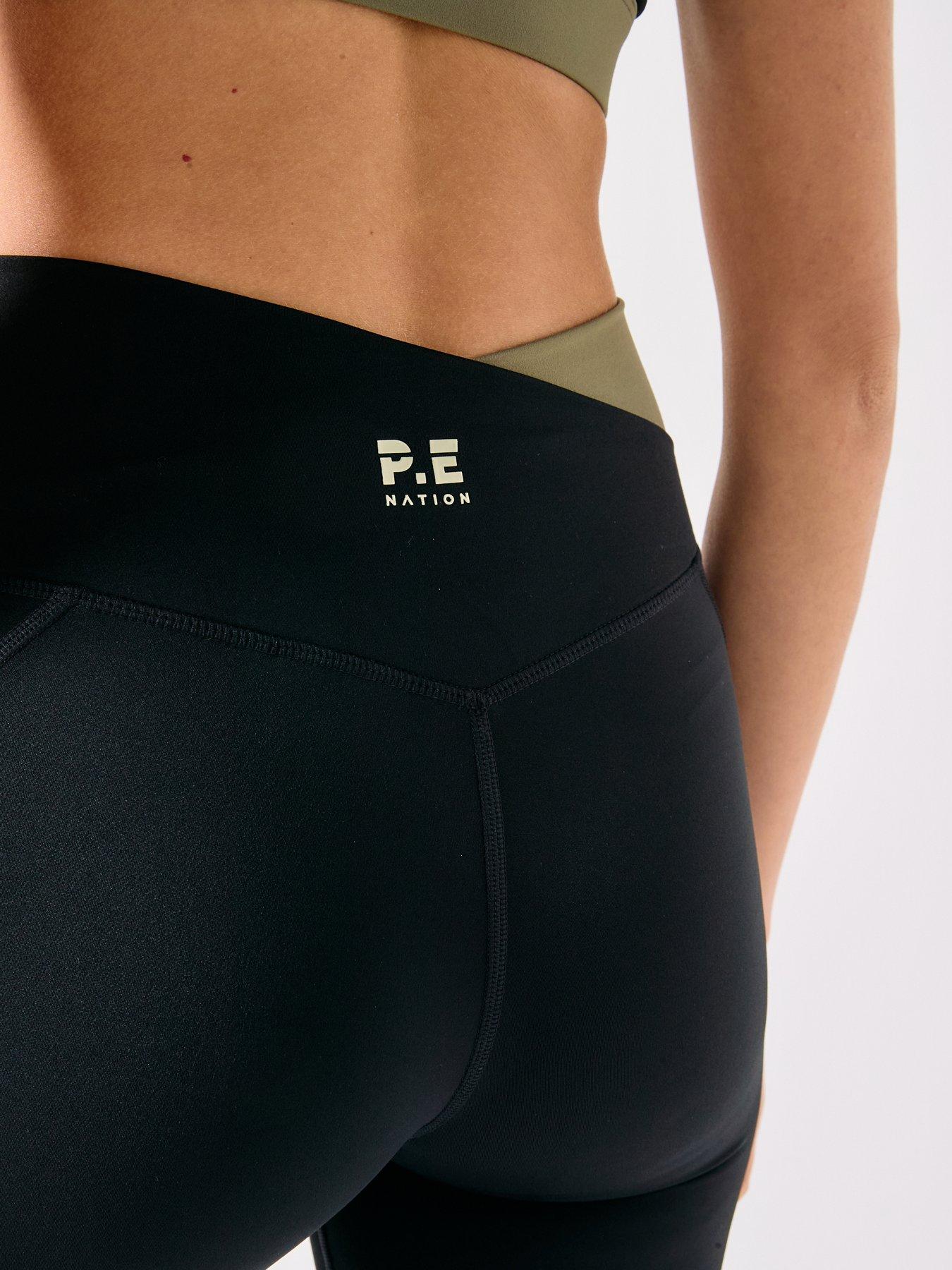 Image 4 of 6 of P.E Nation Womens Training Wander Flare Legging - Black