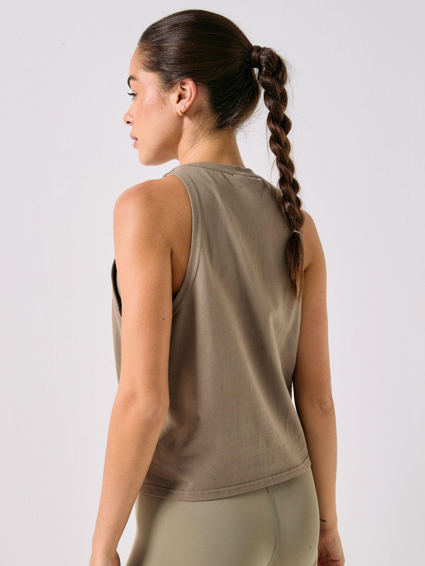 Image 2 of 5 of P.E Nation Womens Training Kite Tank - Beige
