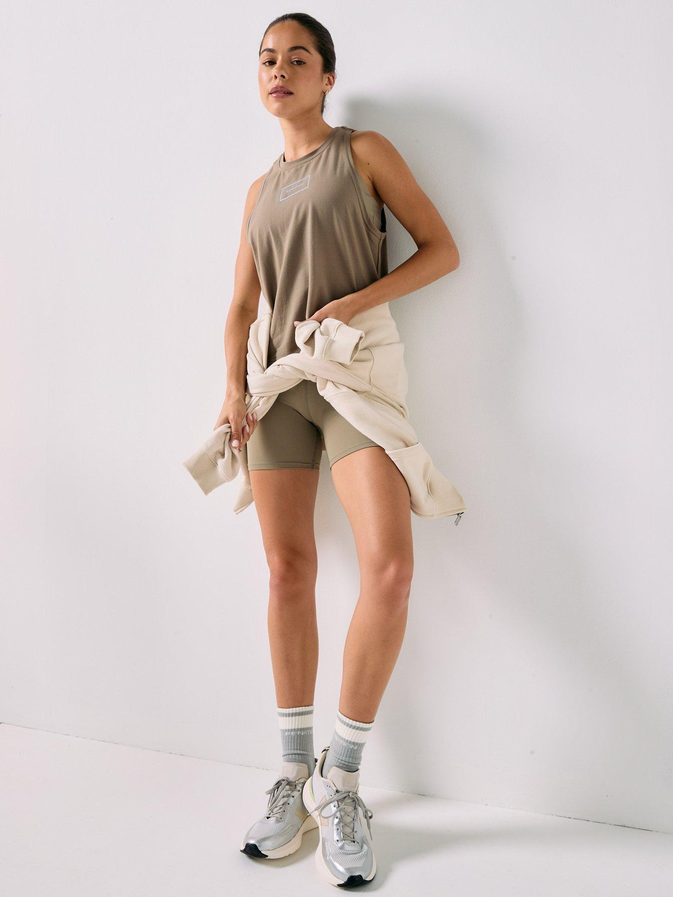 Image 3 of 5 of P.E Nation Womens Training Kite Tank - Beige