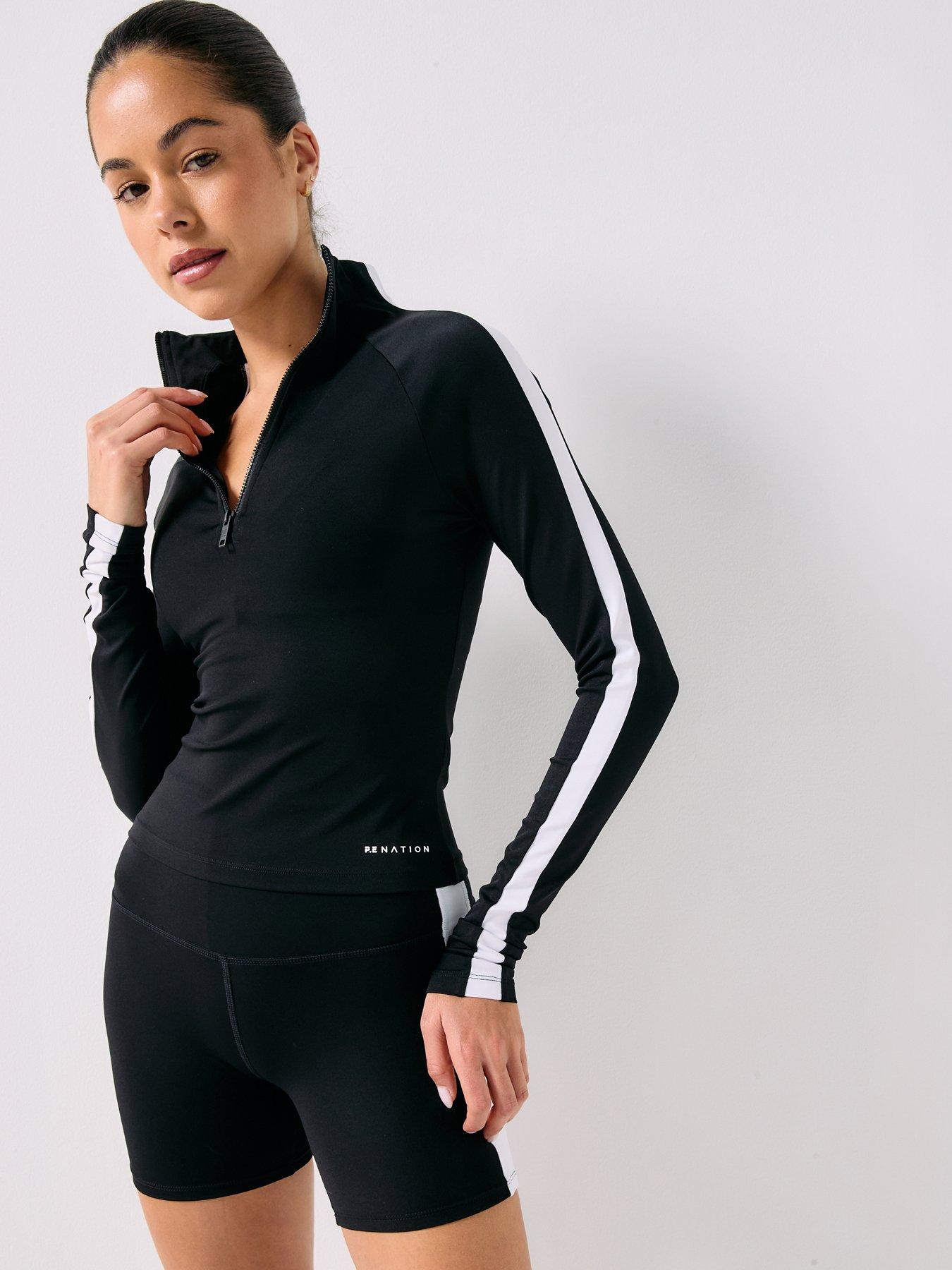 undefined Womens Training Nightfall Quarter Zip  - Black