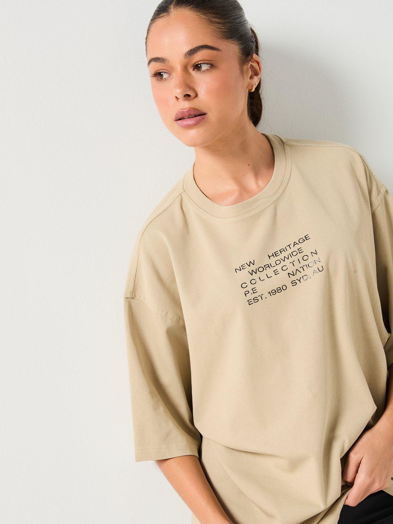 Image 4 of 5 of P.E Nation Womens Training Lamont Tee - Beige