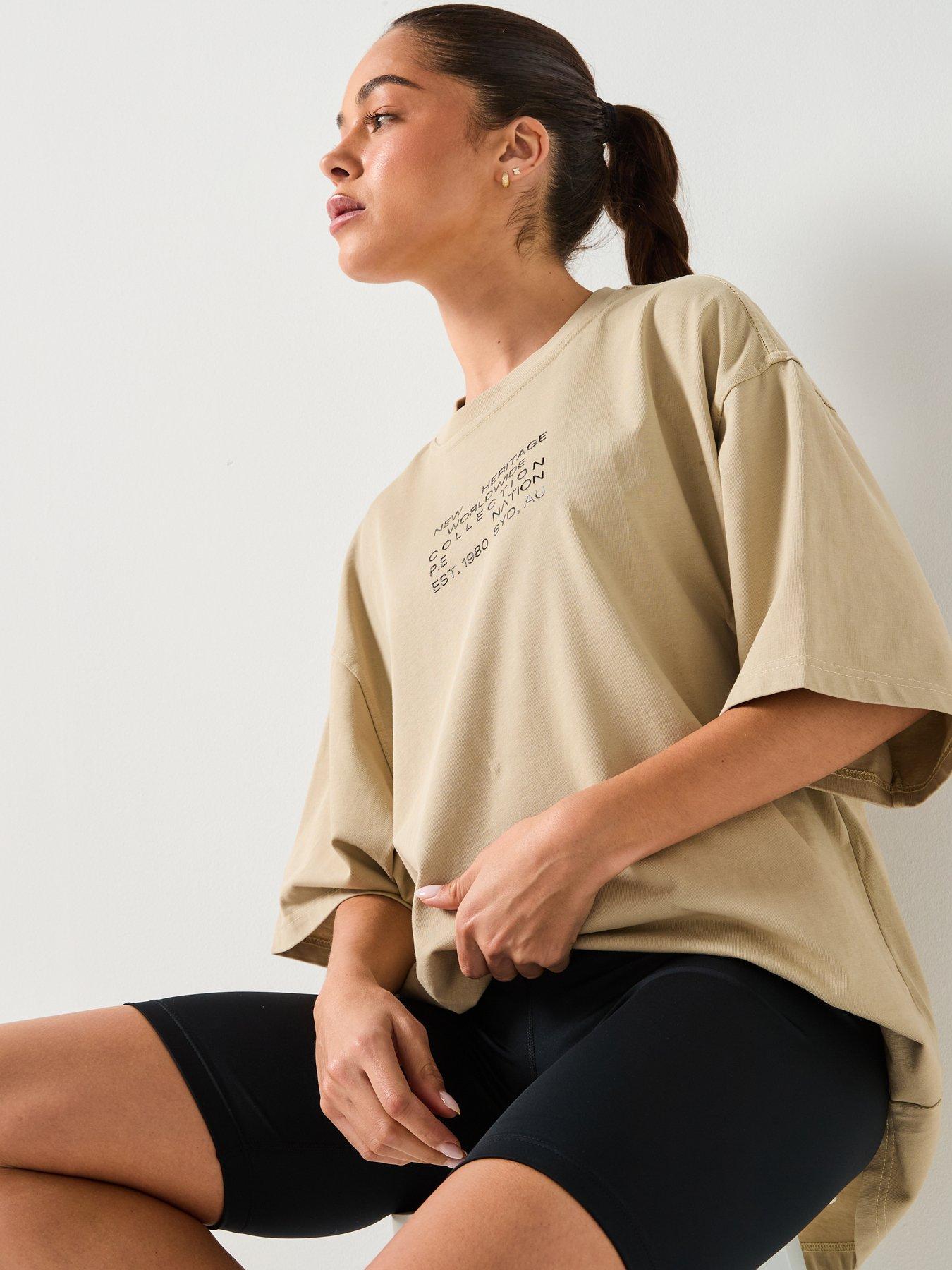 Image 5 of 5 of P.E Nation Womens Training Lamont Tee - Beige