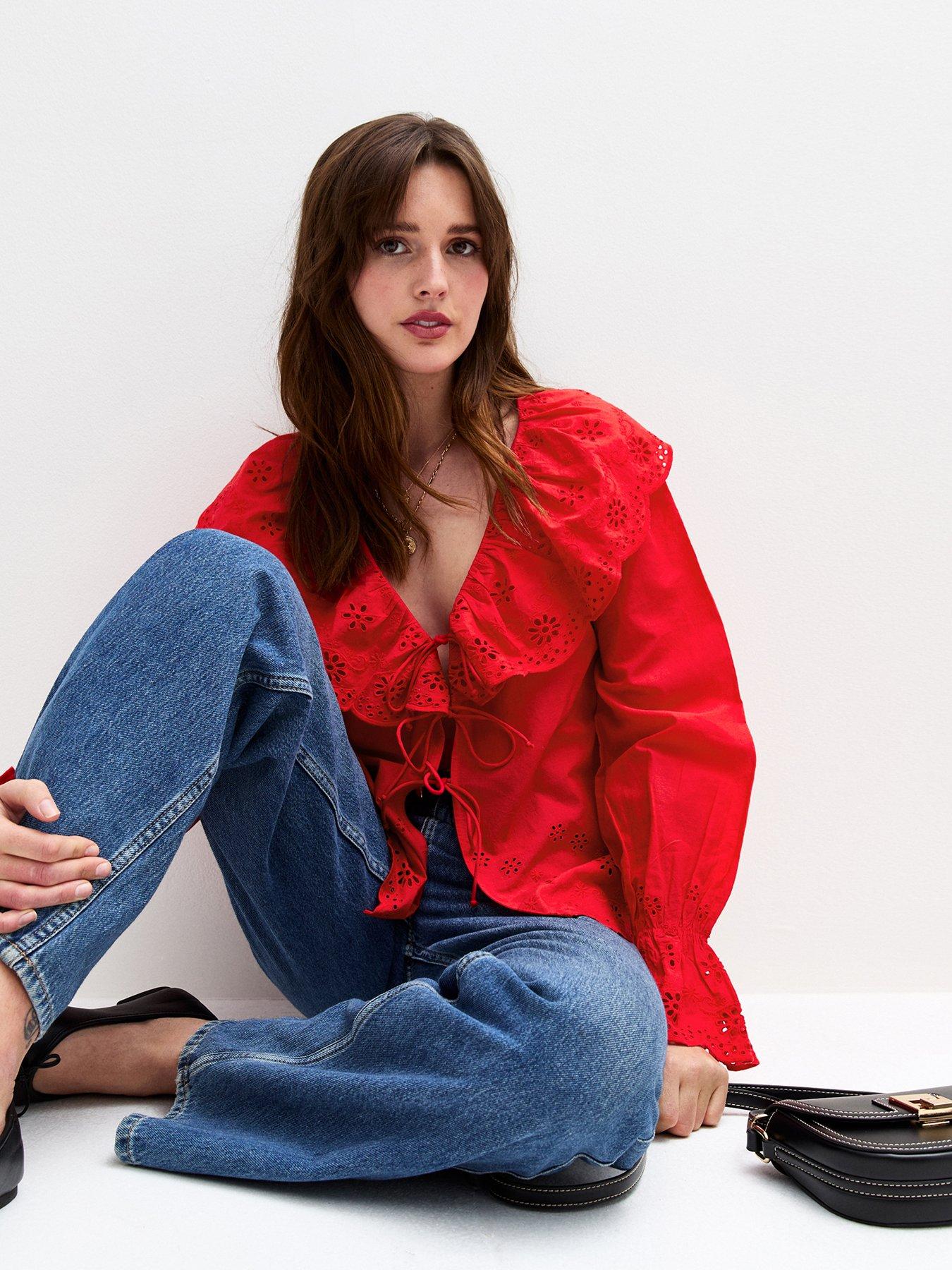 new-look-k-benny-broderie-frill-tie-long-sleeve-blouse-red