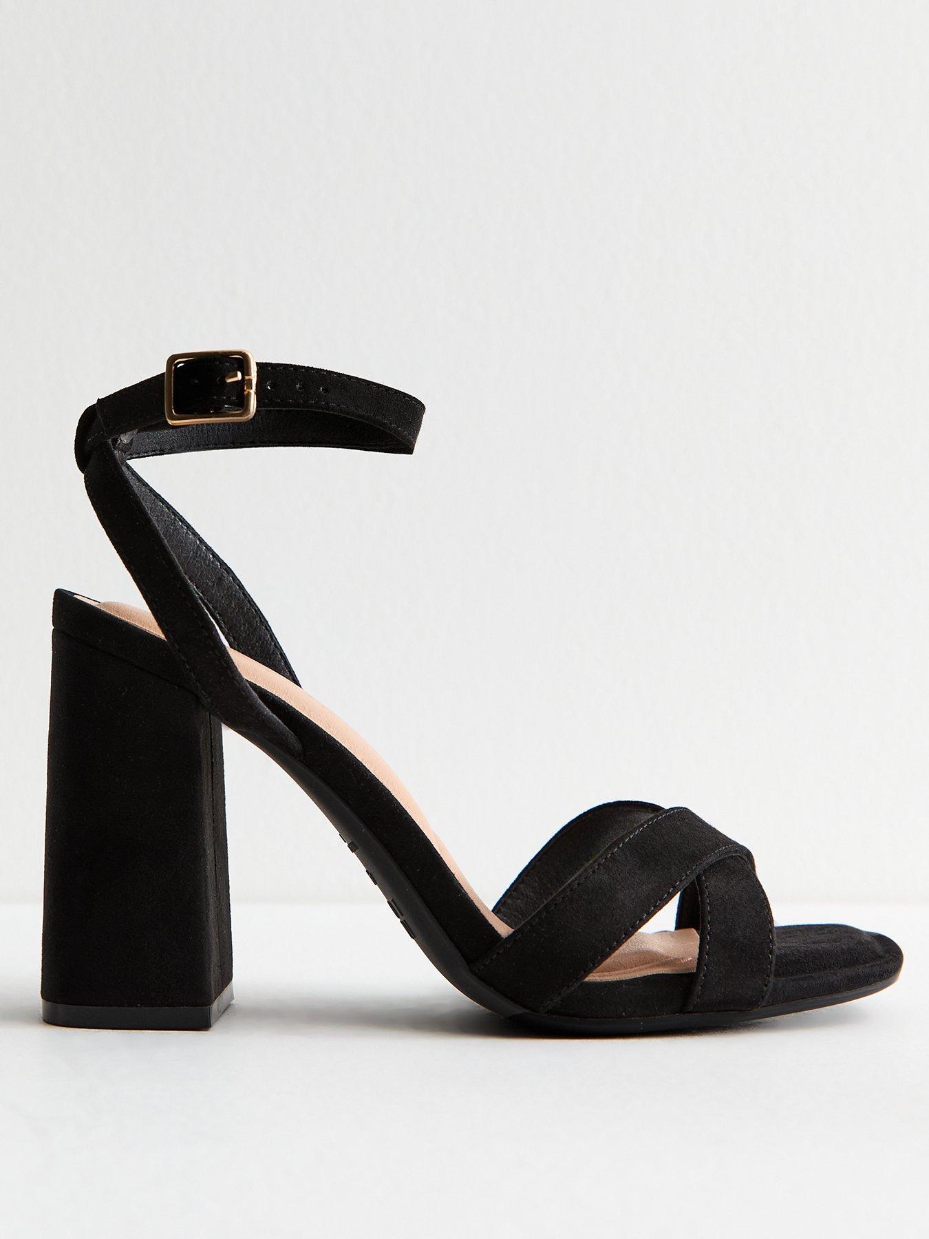 new-look-faux-suede-sandals-black
