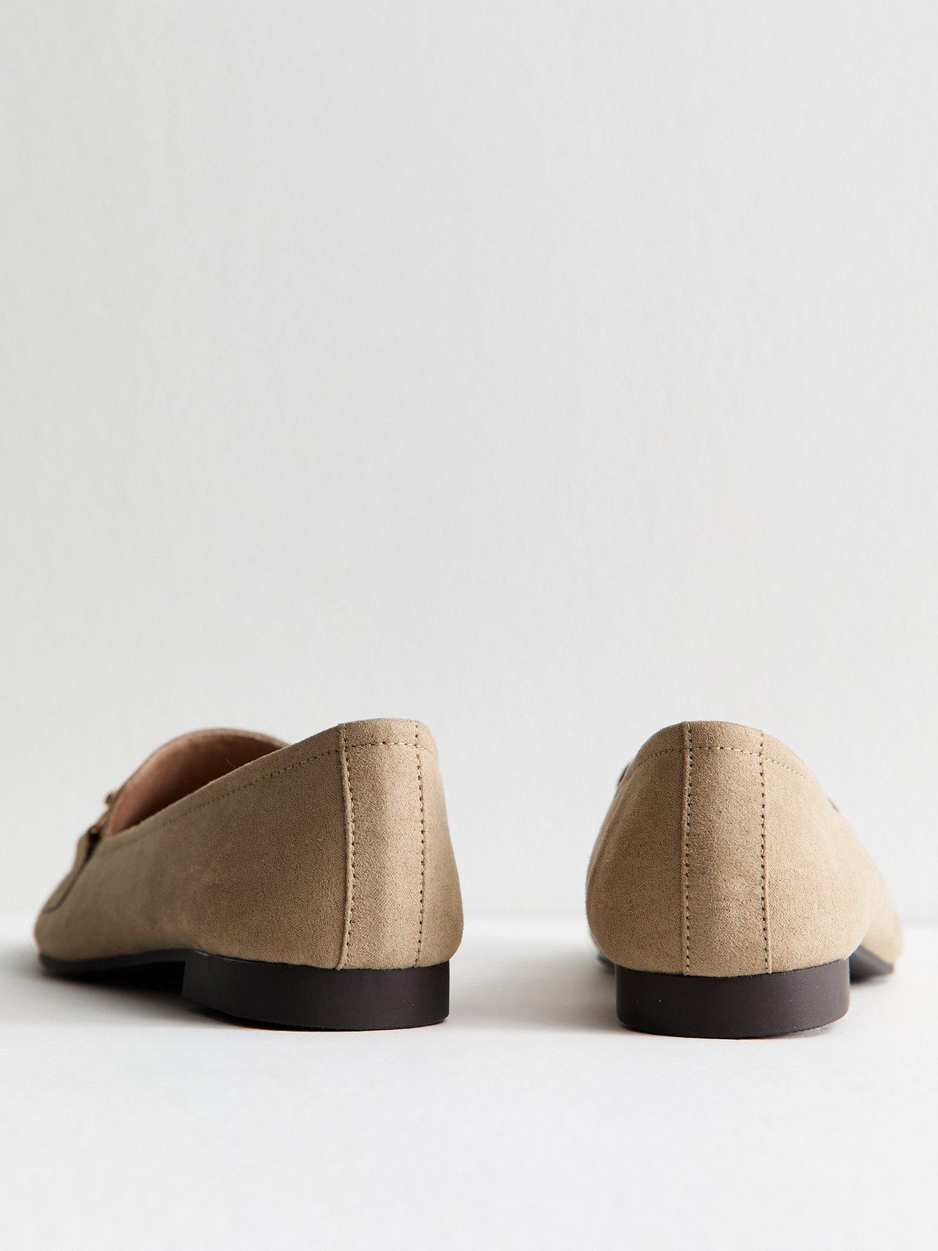  image of new-look-faux-suede-snaffle-detail-loafers-camel