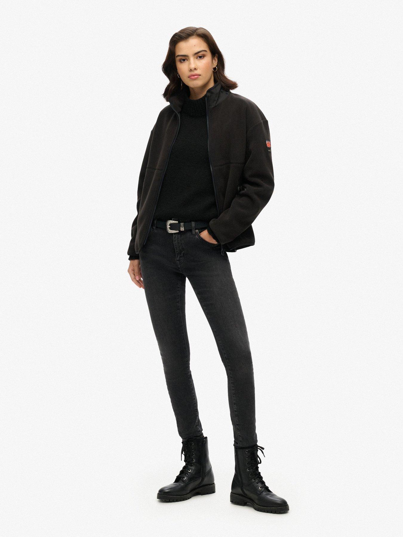  image of superdry-active-full-zip-fleece-black
