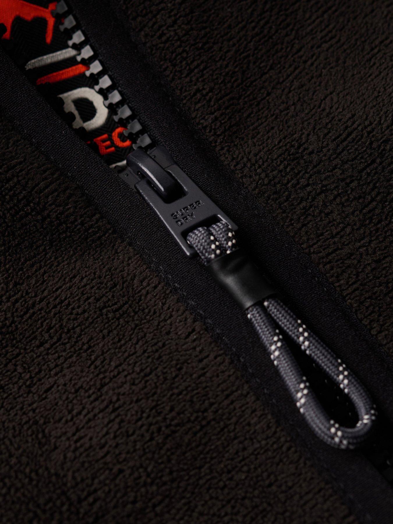  image of superdry-active-full-zip-fleece-black