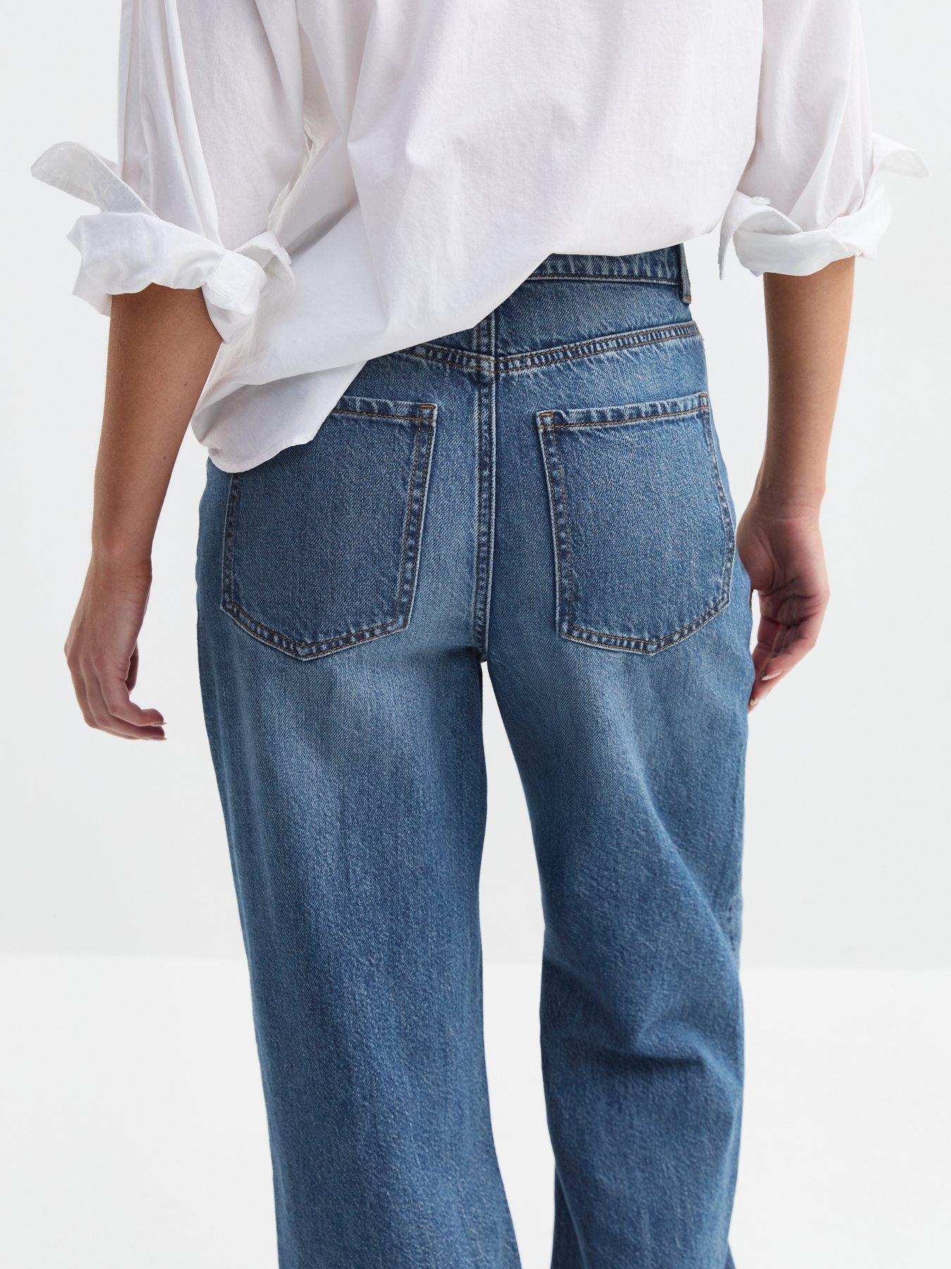  image of new-look-adalae-high-waisted-wide-leg-jeans-blue