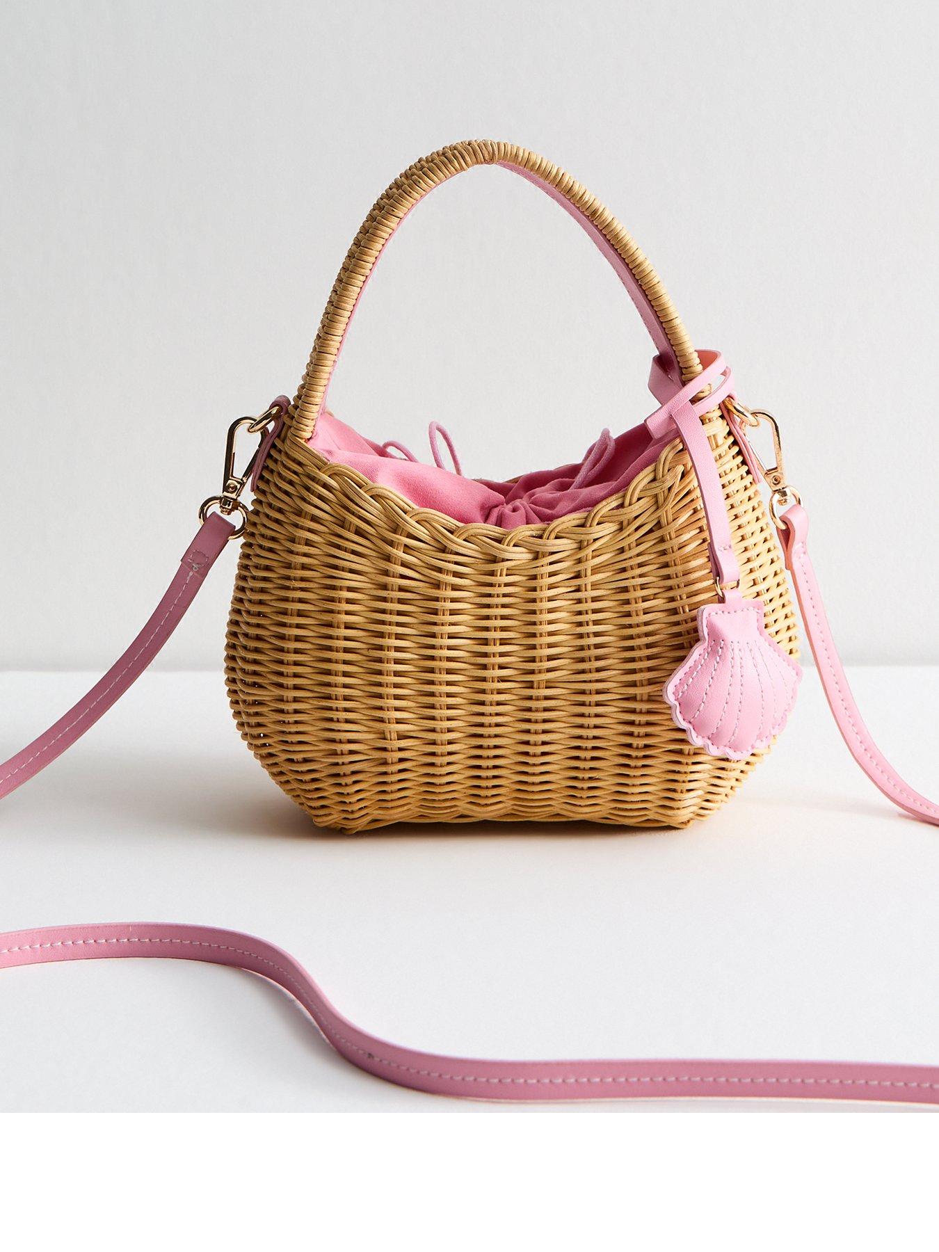 new-look-brown-wicker-basket-shoulder-bag