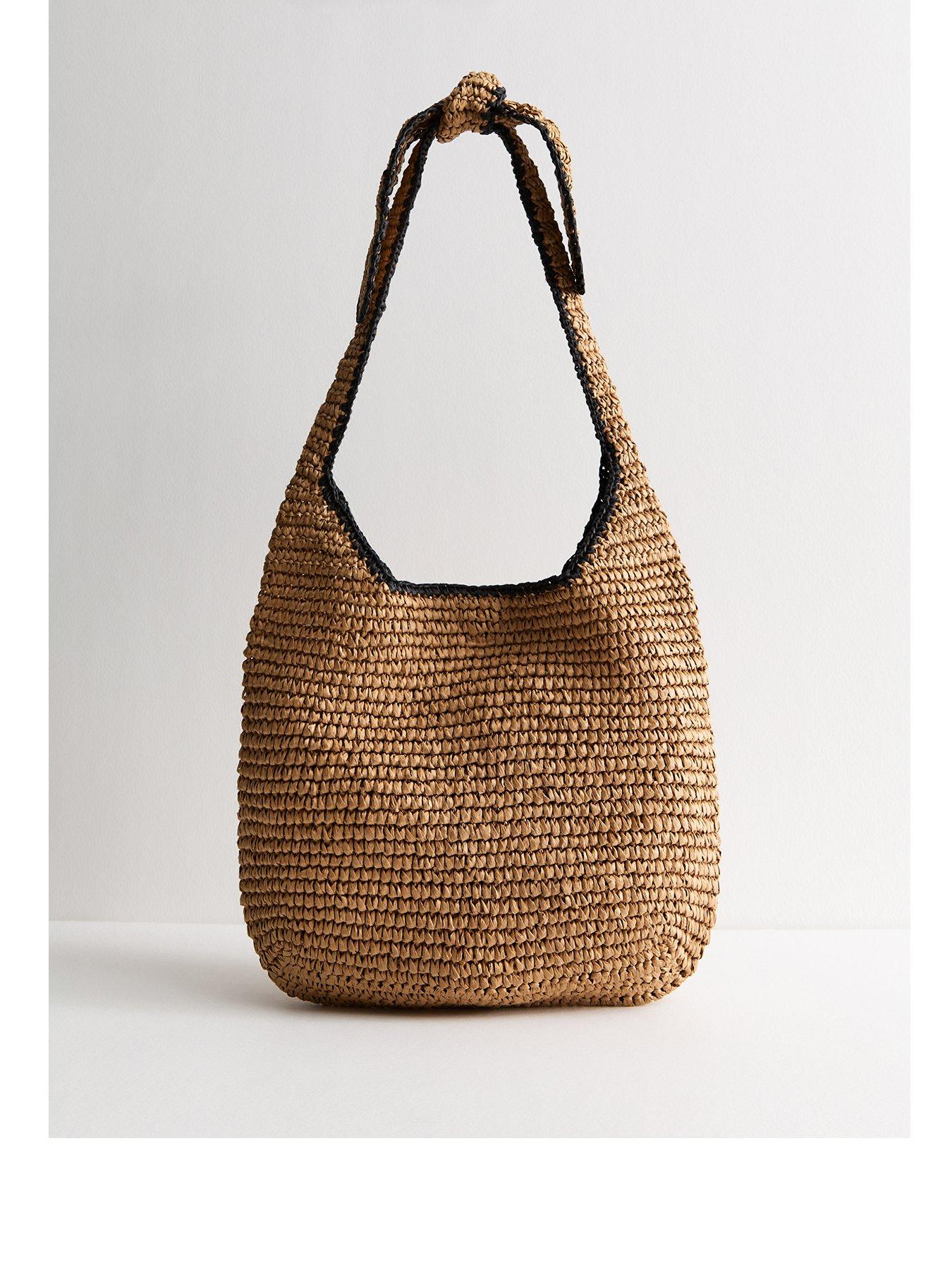 new-look-stone-woven-slouchy-tote-bag