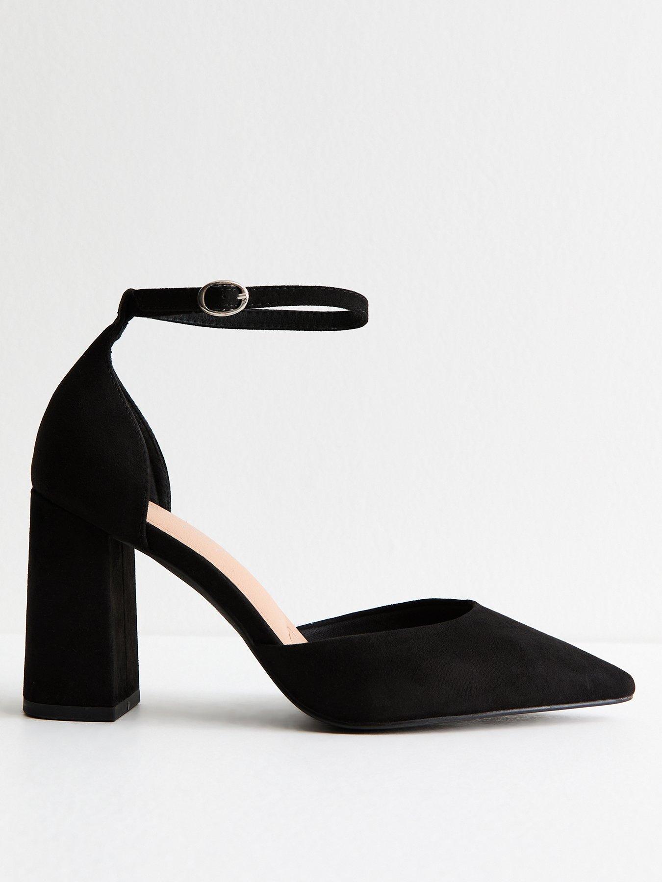 new-look-wide-fit-black-faux-suede-open-court-shoes