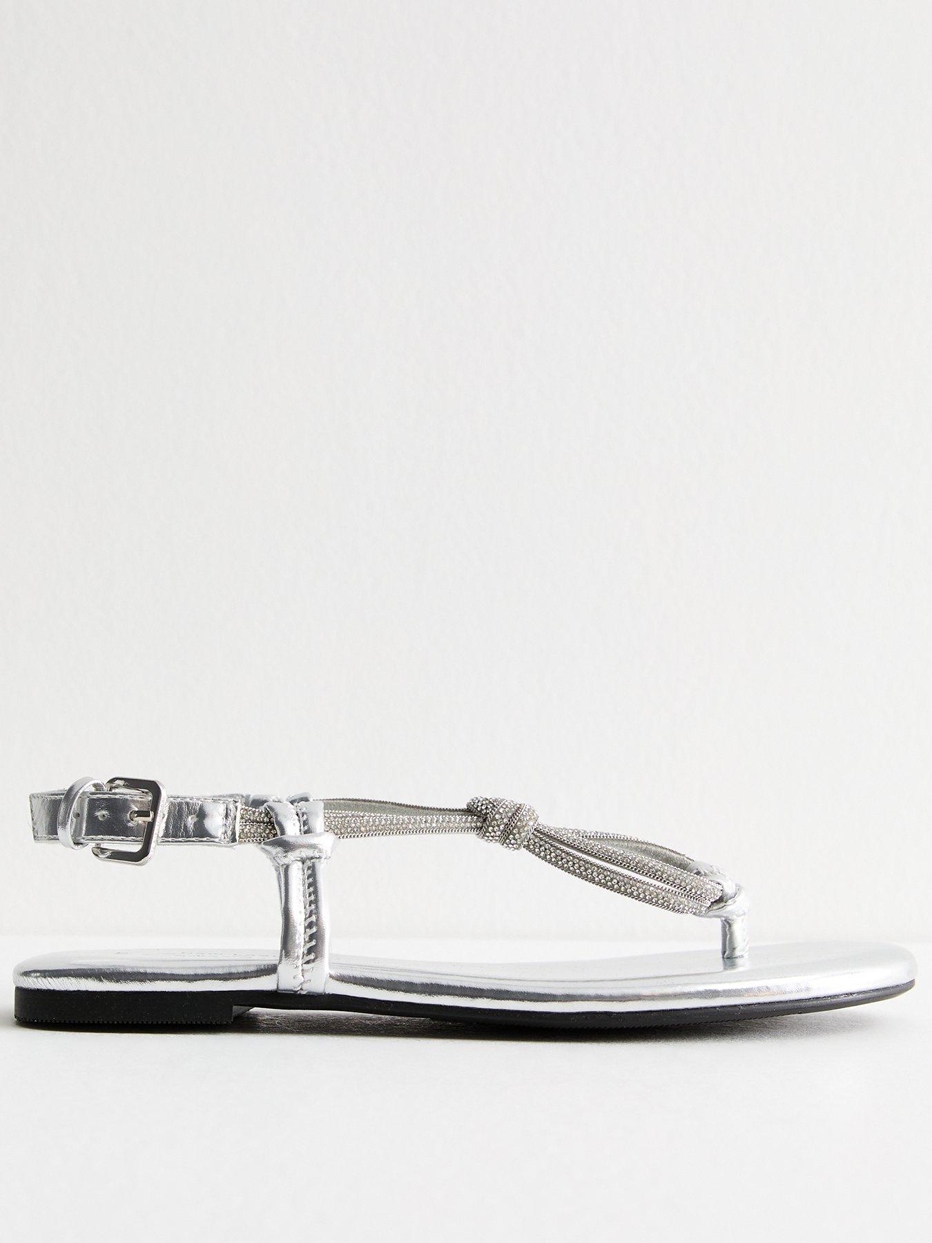 new-look-faux-leather-diamante-embellished-sandals-silver