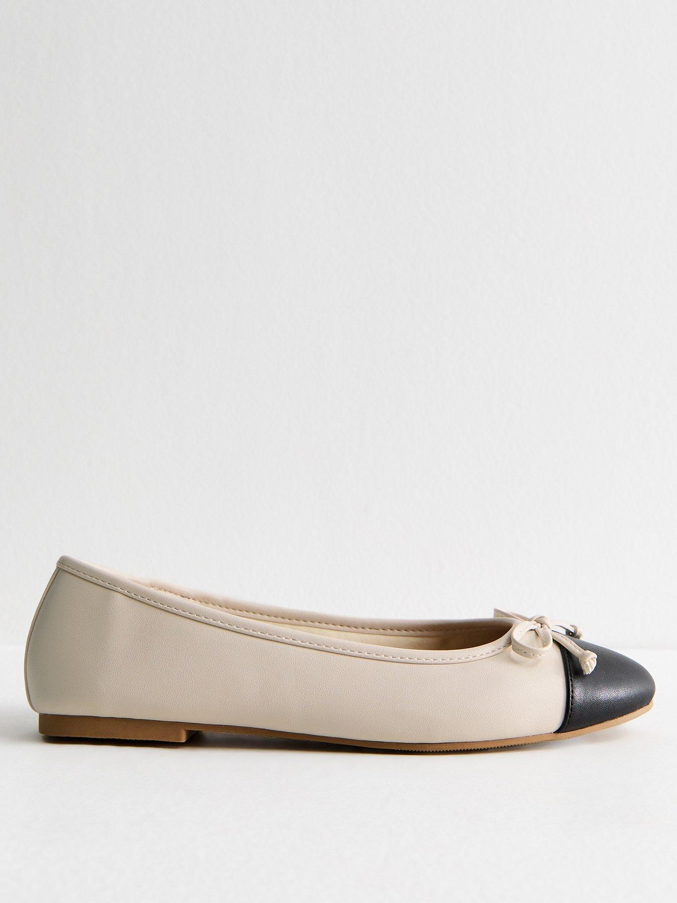 new-look-white-contrast-toe-cap-ballerina-pumps