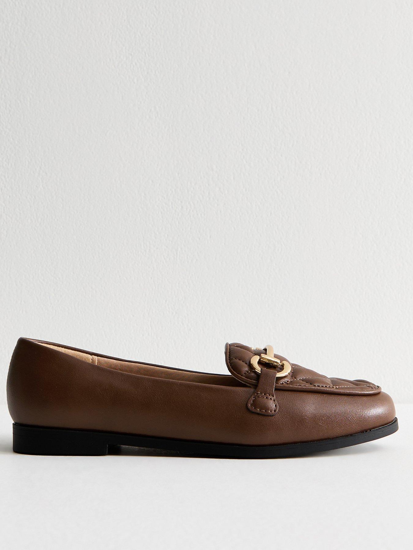 new-look-wide-fit-brown-quilted-faux-leather-loafers