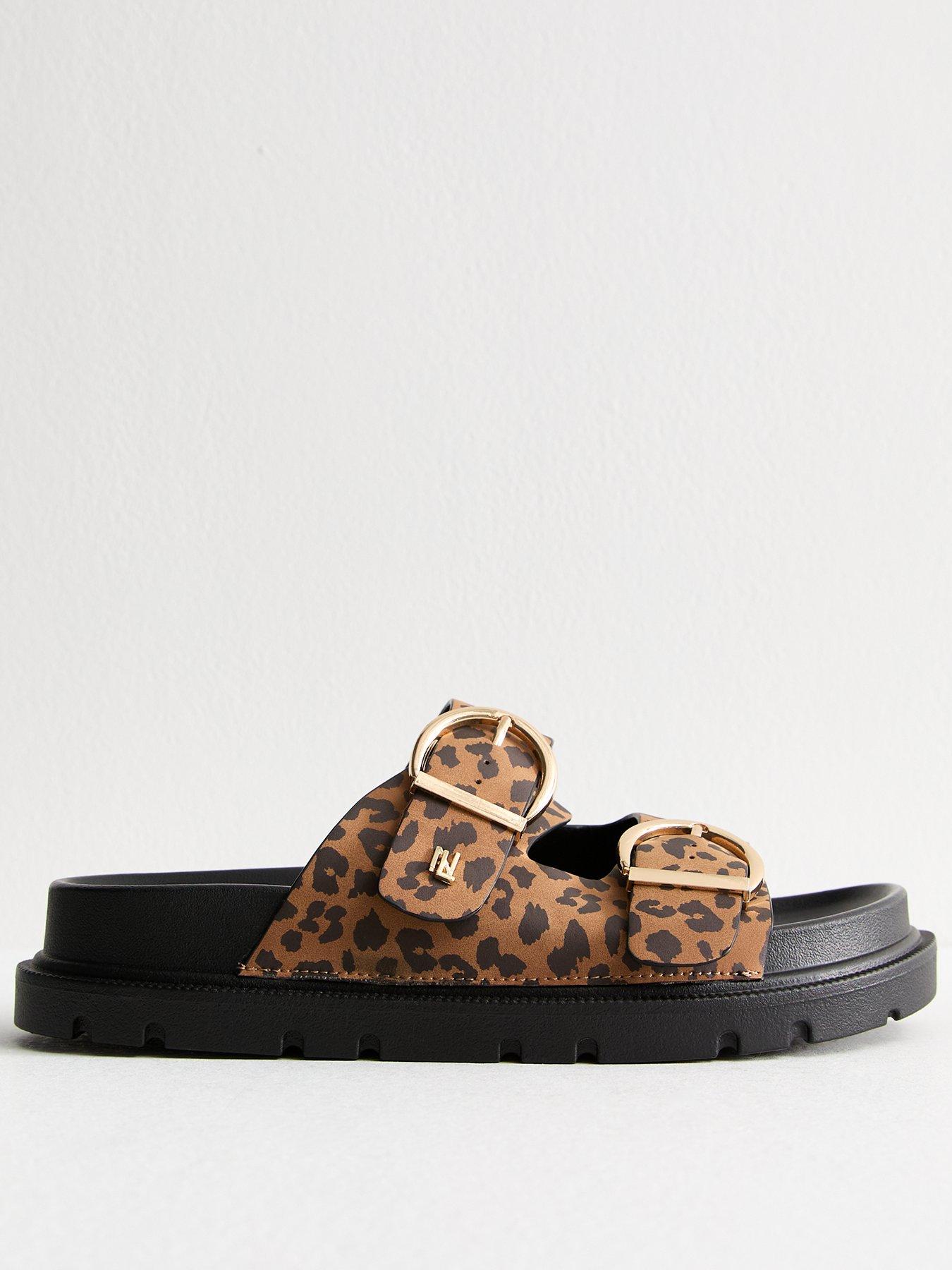 new-look-wide-fit-stone-faux-leather-leopard-print-buckle-strap-sandals-beige