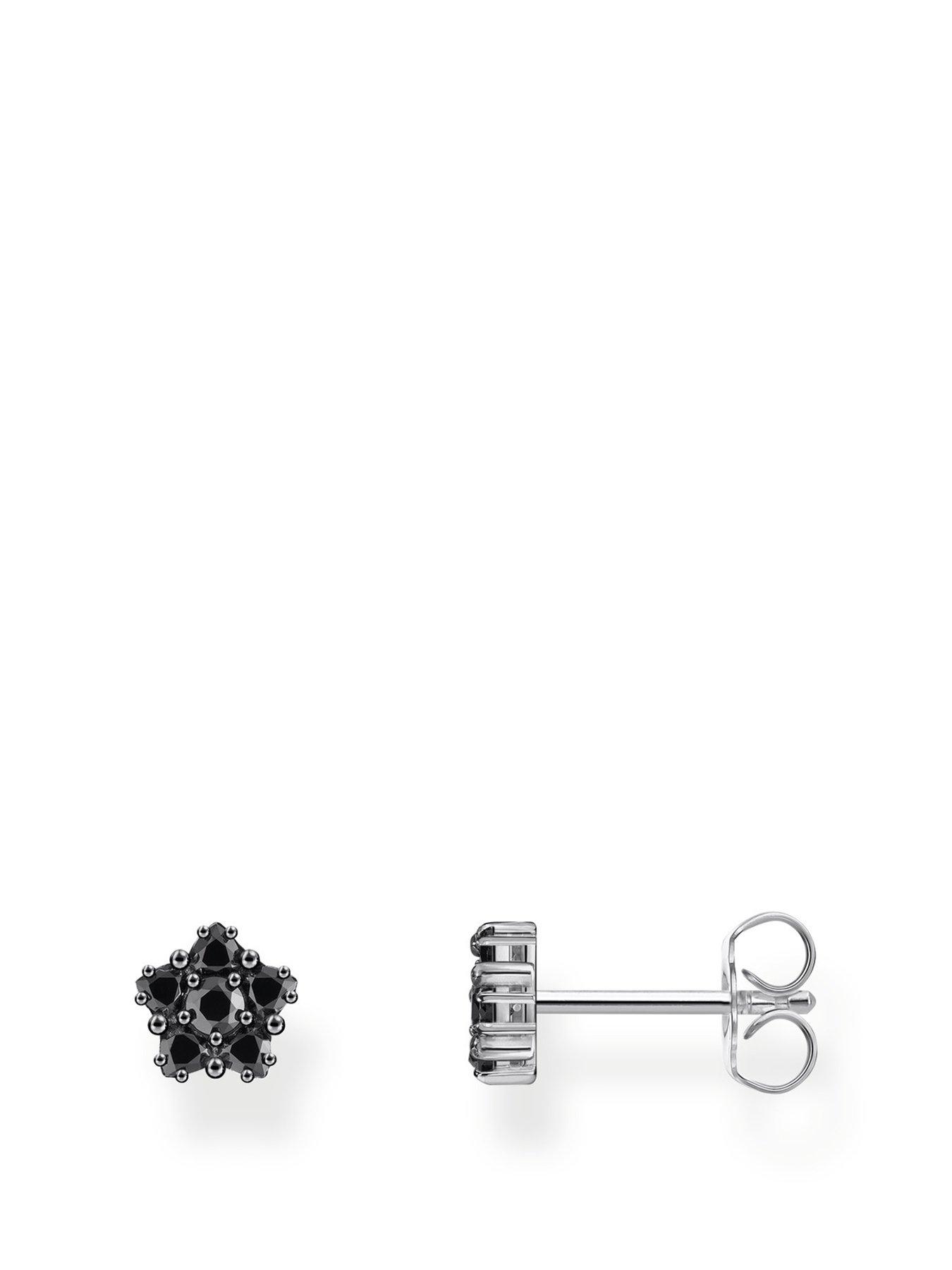 thomas-sabo-silver-blackened-small-ear-studs-with-black-zirconia