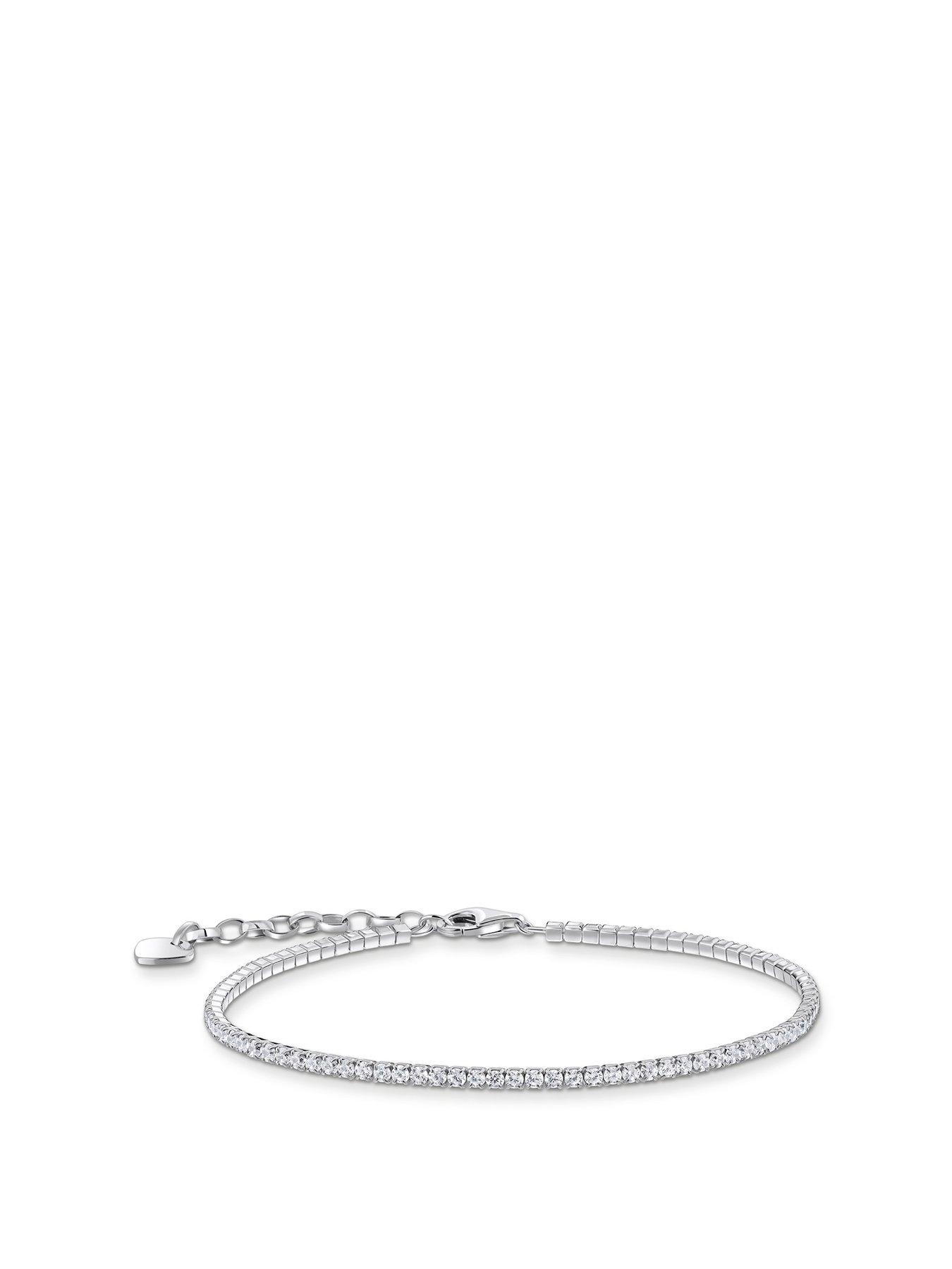 thomas-sabo-silver-bracelet-with-small-white-zirconia-stones