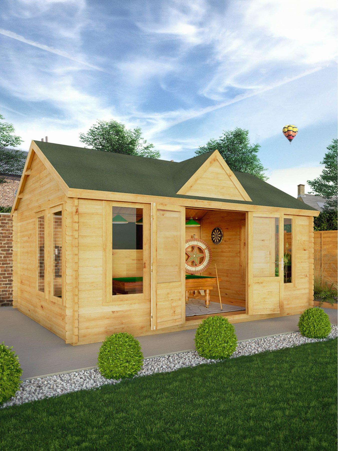 undefined 5.3m x 4m Clock Tower Log Cabin