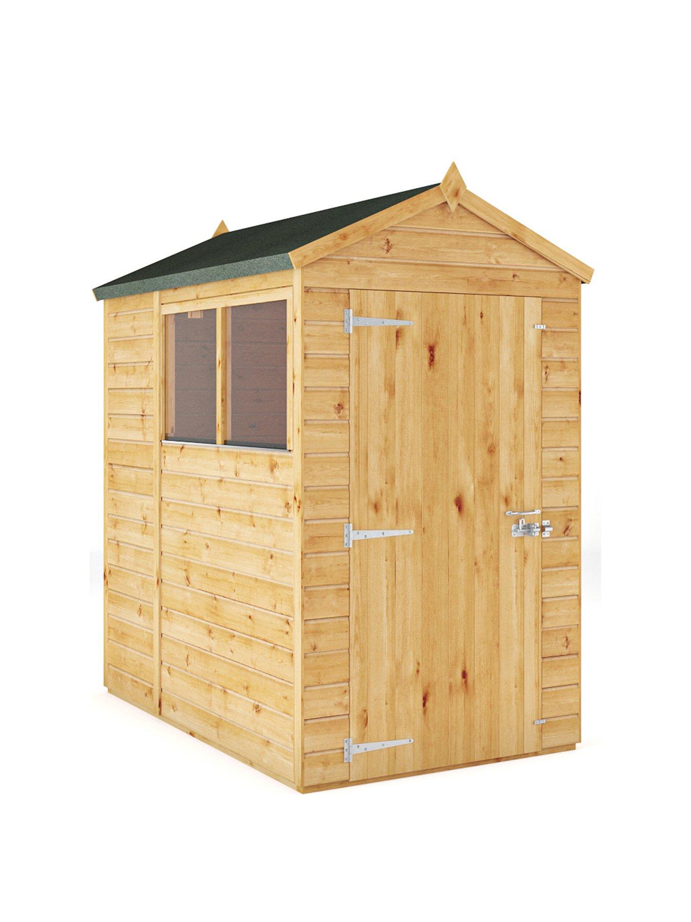  image of mercia-6-x-4-woodsman-shiplap-apex-shed