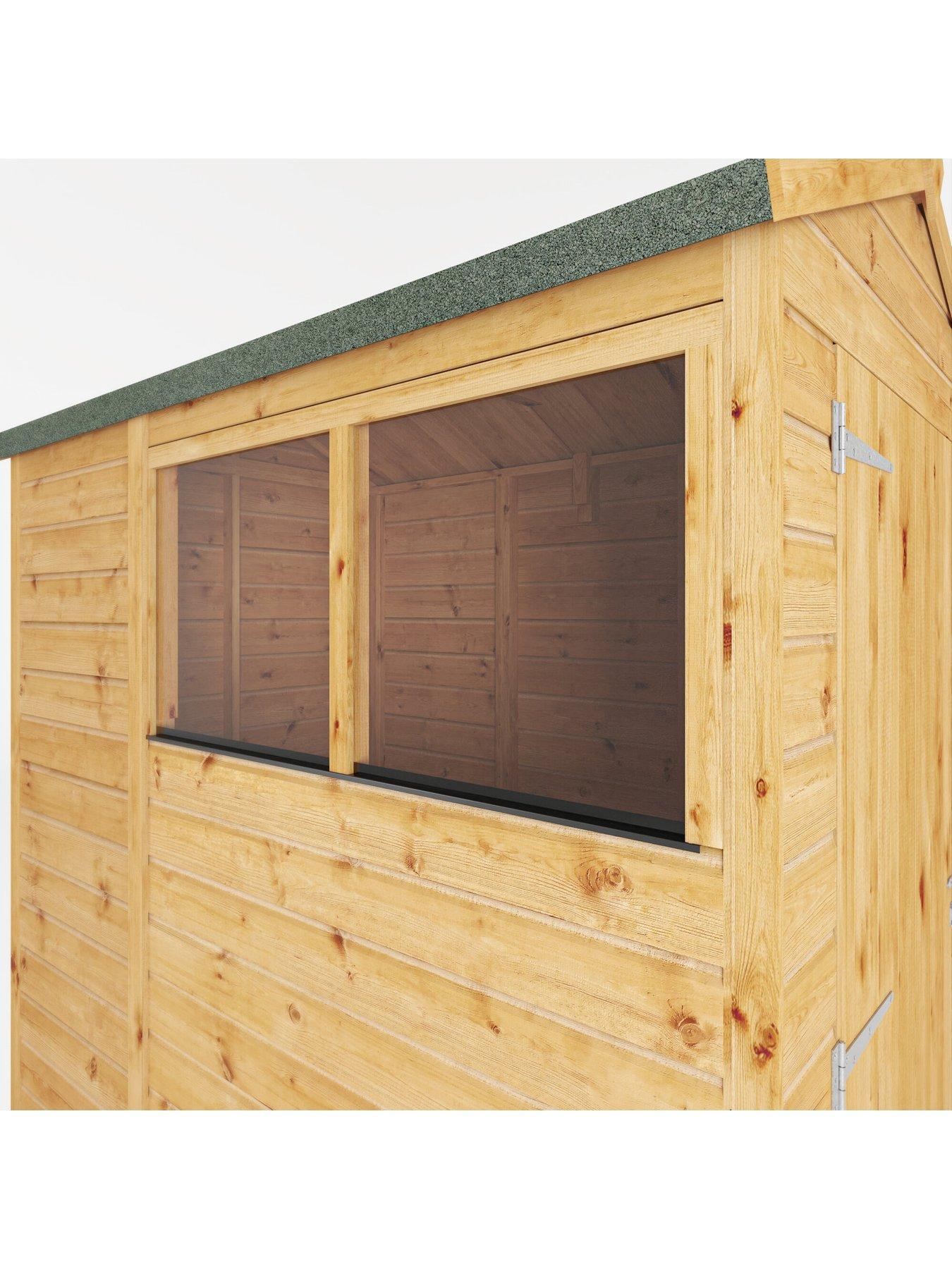  image of mercia-6-x-4-woodsman-shiplap-apex-shed