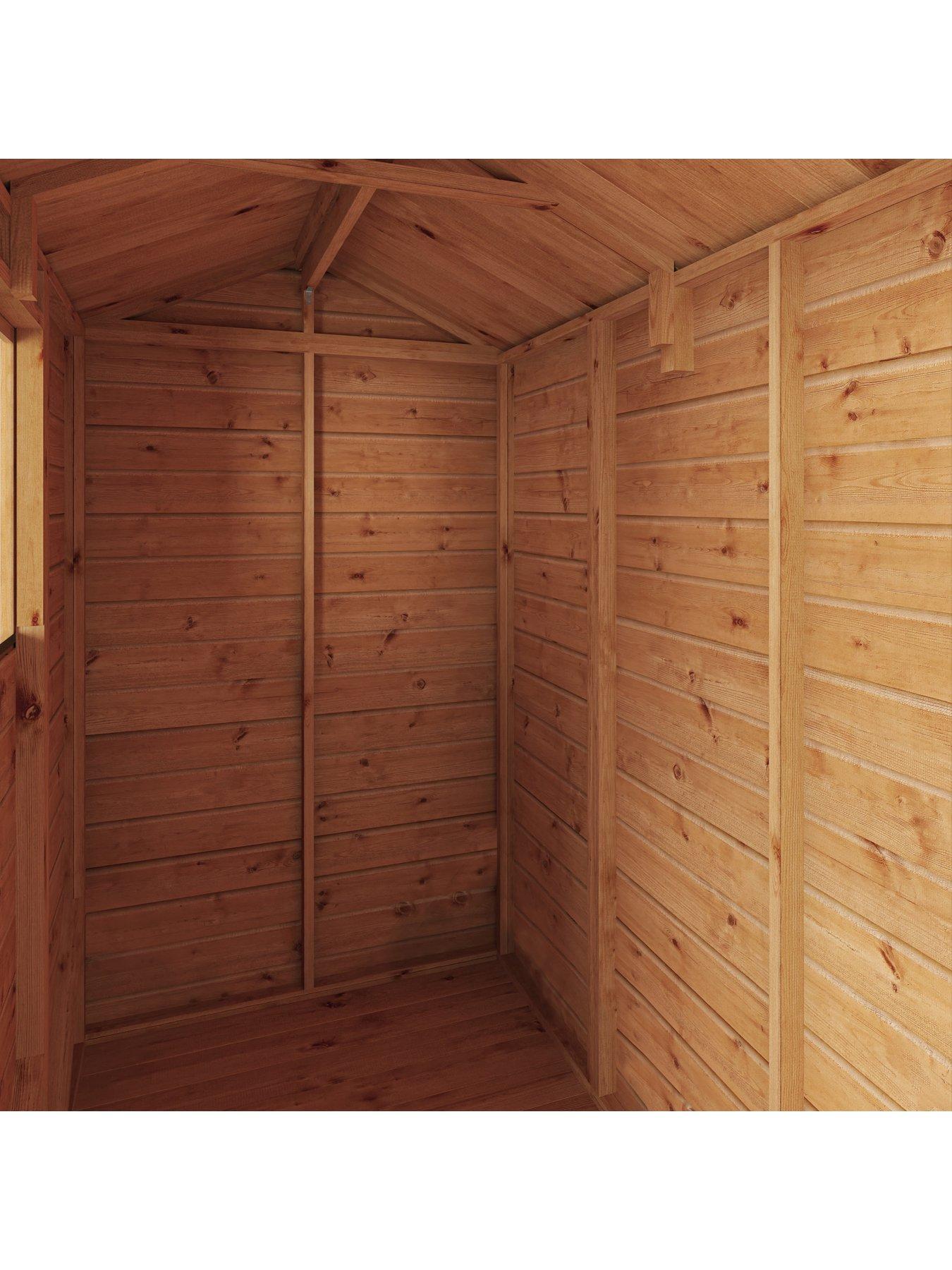  image of mercia-6-x-4-woodsman-shiplap-apex-shed
