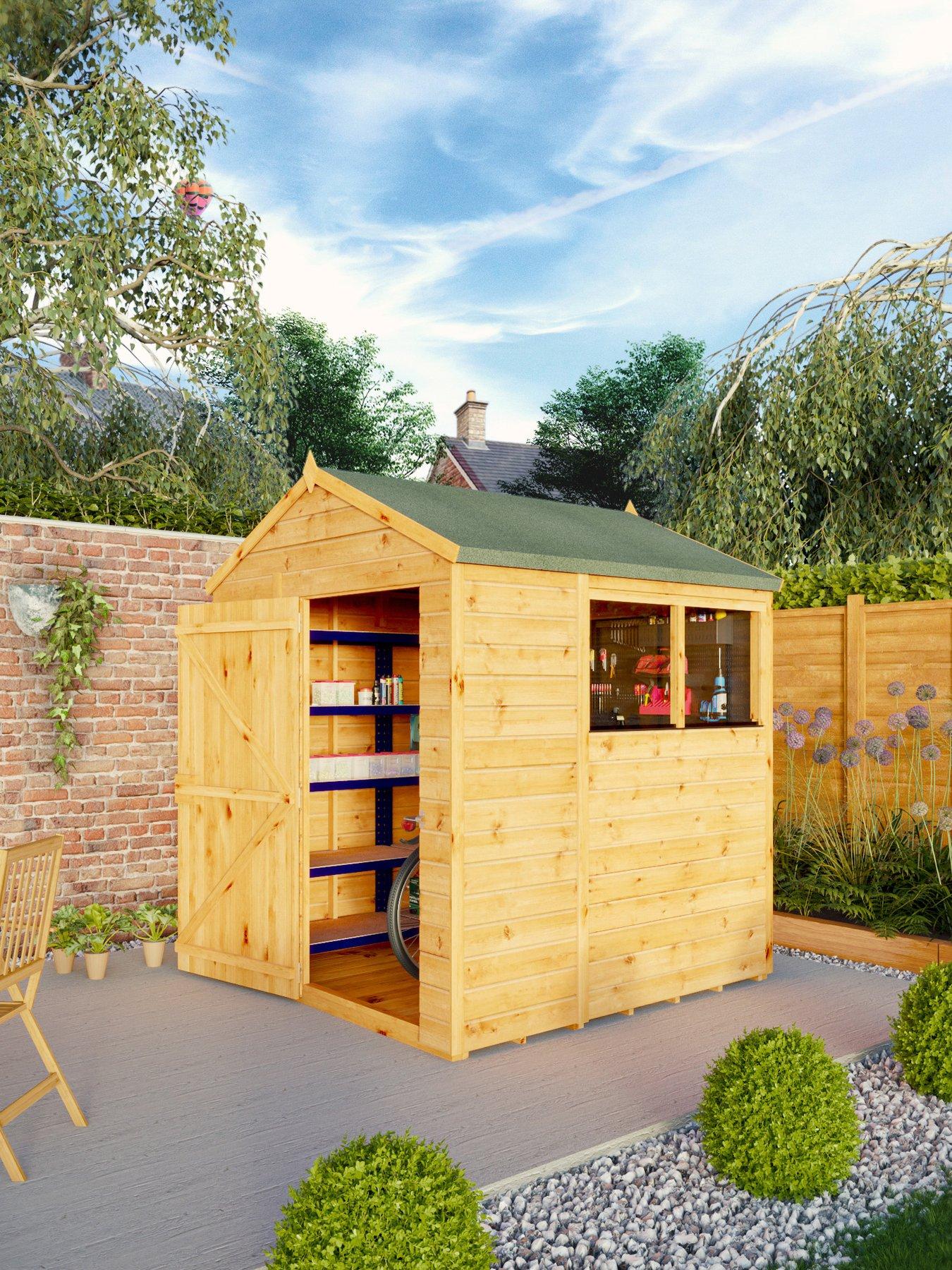  image of mercia-6-x-6-woodsman-shiplap-apex-shed