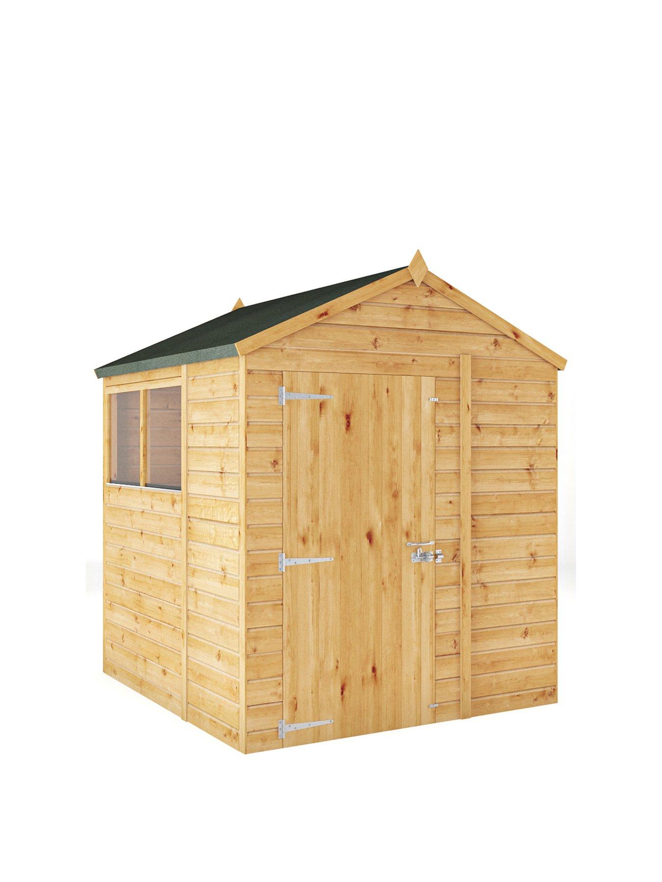  image of mercia-6-x-6-woodsman-shiplap-apex-shed