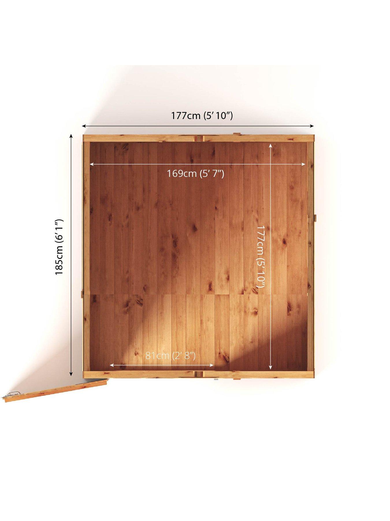  image of mercia-6-x-6-woodsman-shiplap-apex-shed