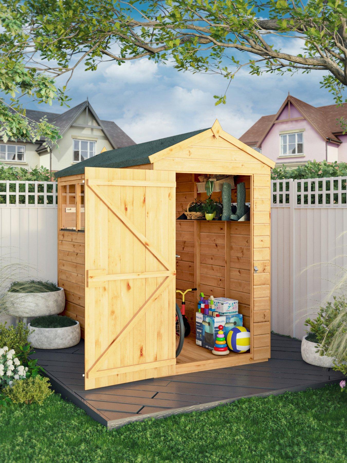  image of mercia-8-x-4-woodsman-shiplap-apex-shed