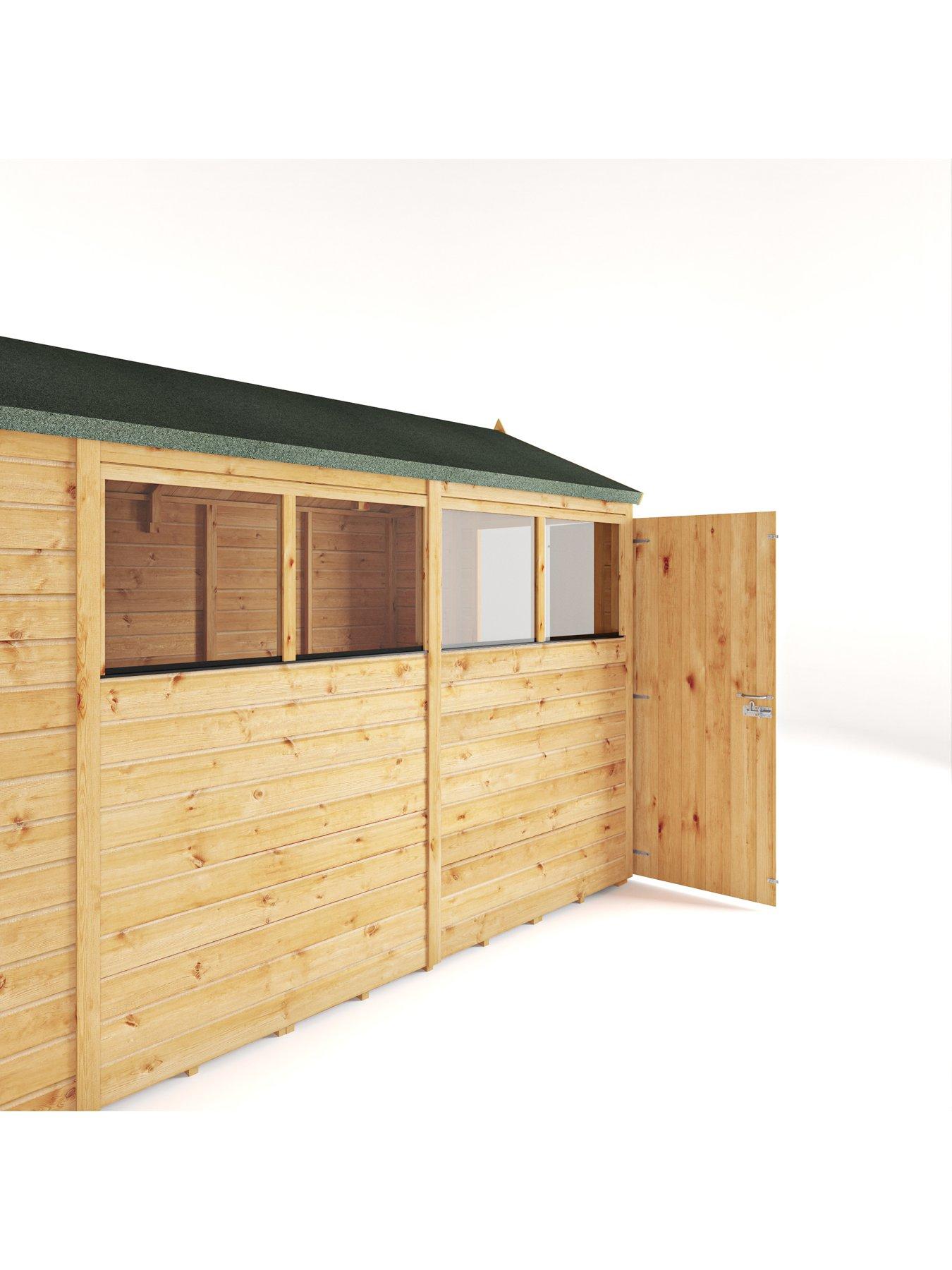  image of mercia-10-x-6-woodsman-shiplap-apex-shed