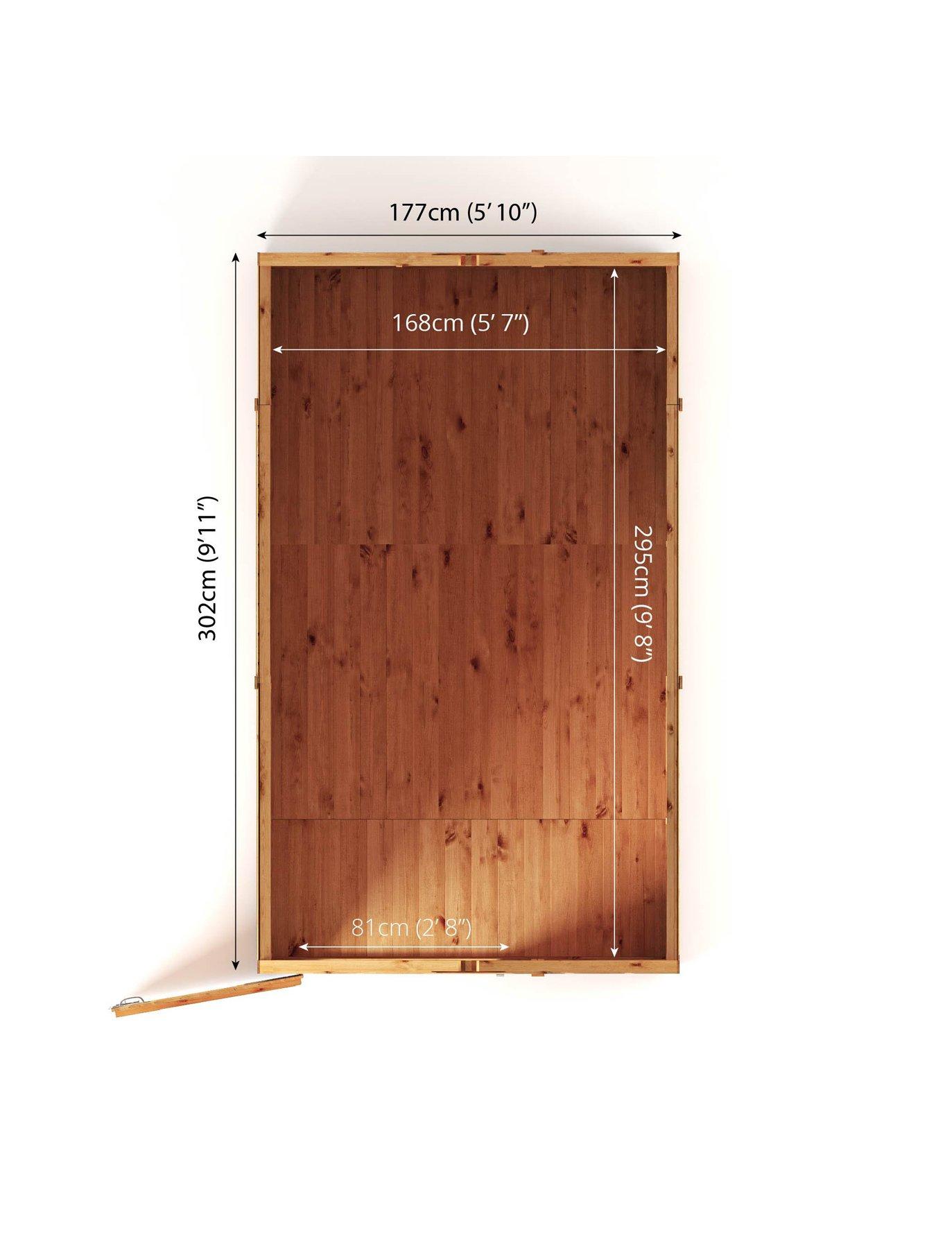  image of mercia-10-x-6-woodsman-shiplap-apex-shed