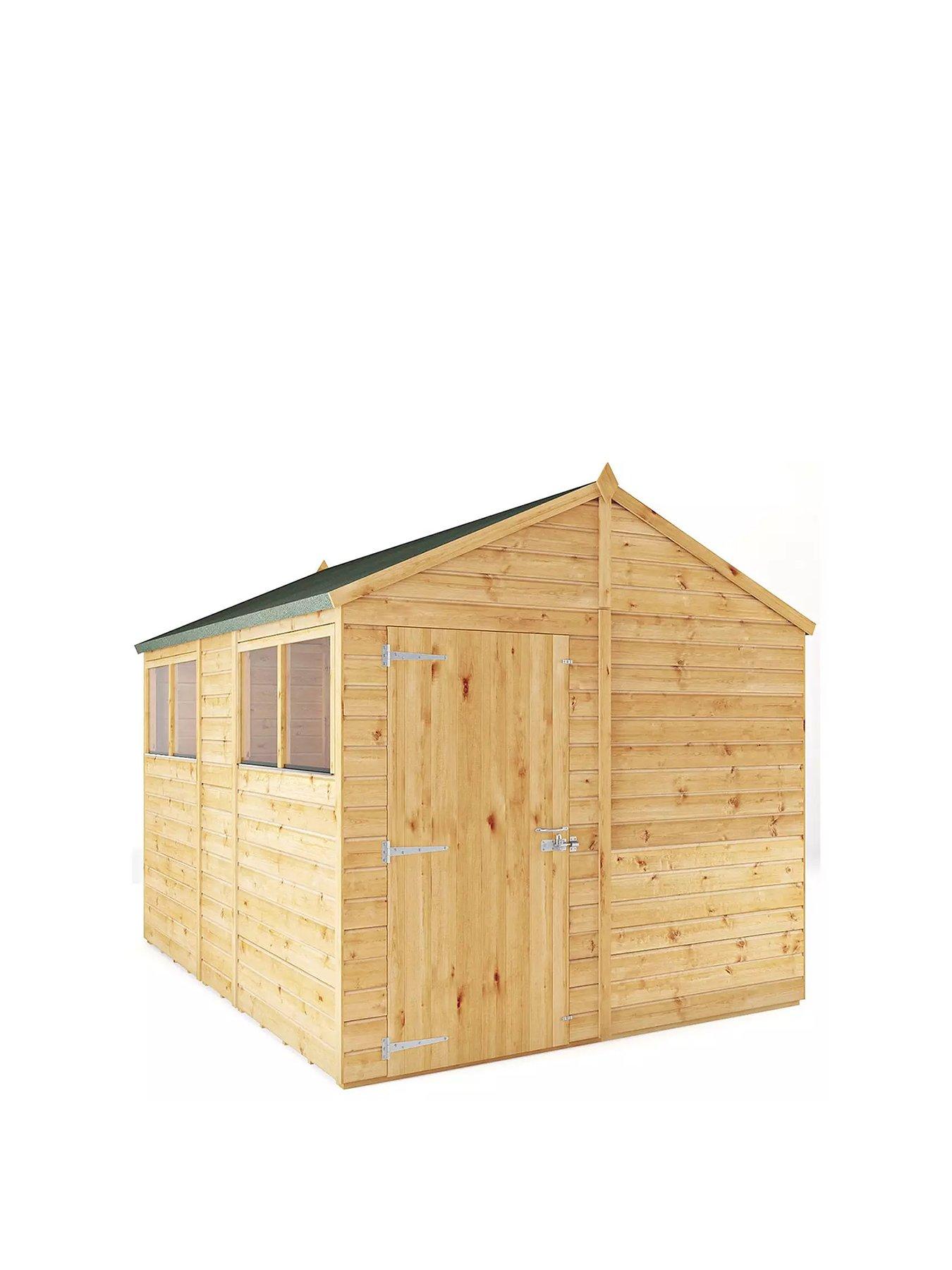  image of mercia-10-x-8-woodsman-shiplap-apex-shed
