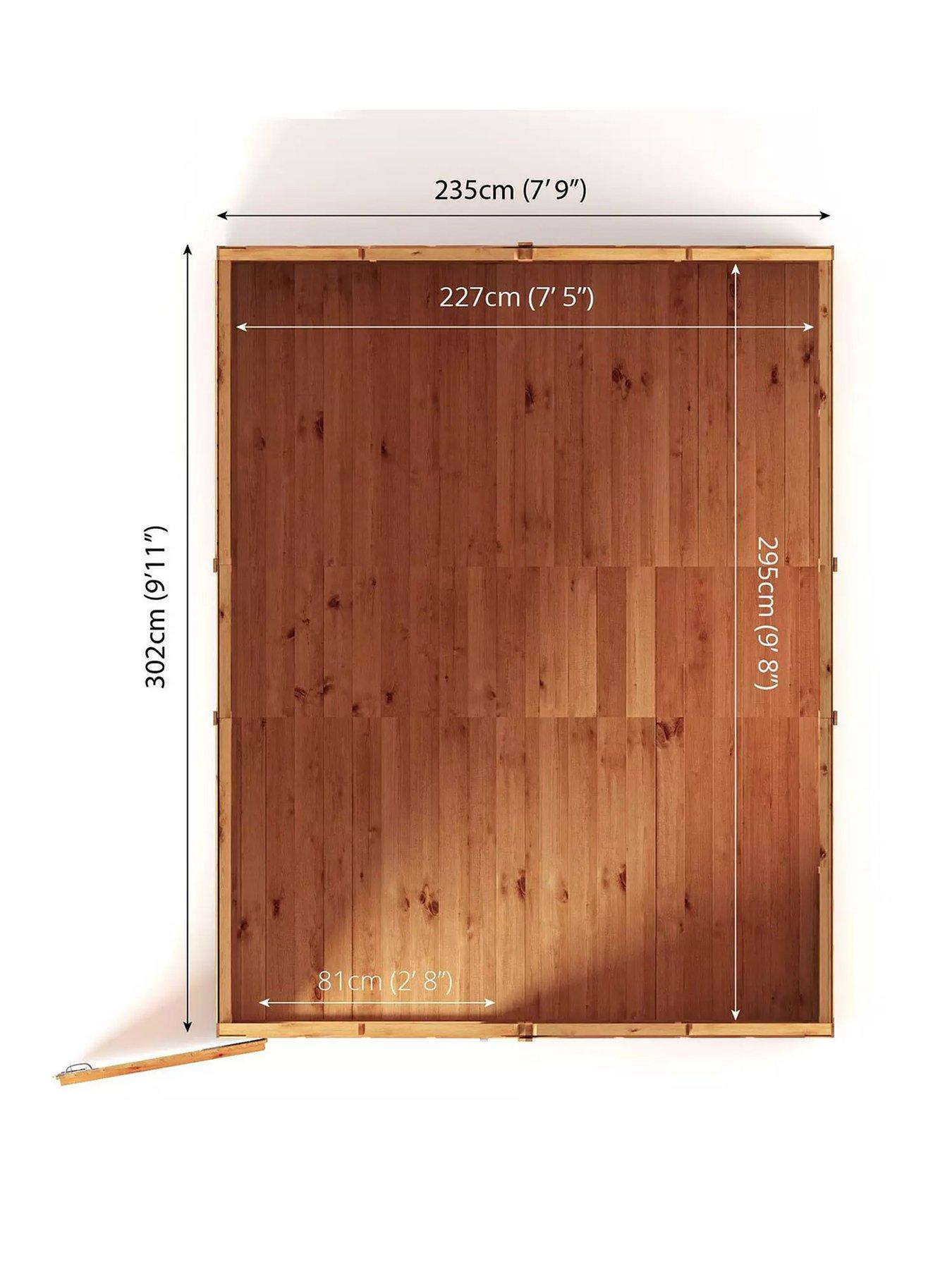  image of mercia-10-x-8-woodsman-shiplap-apex-shed