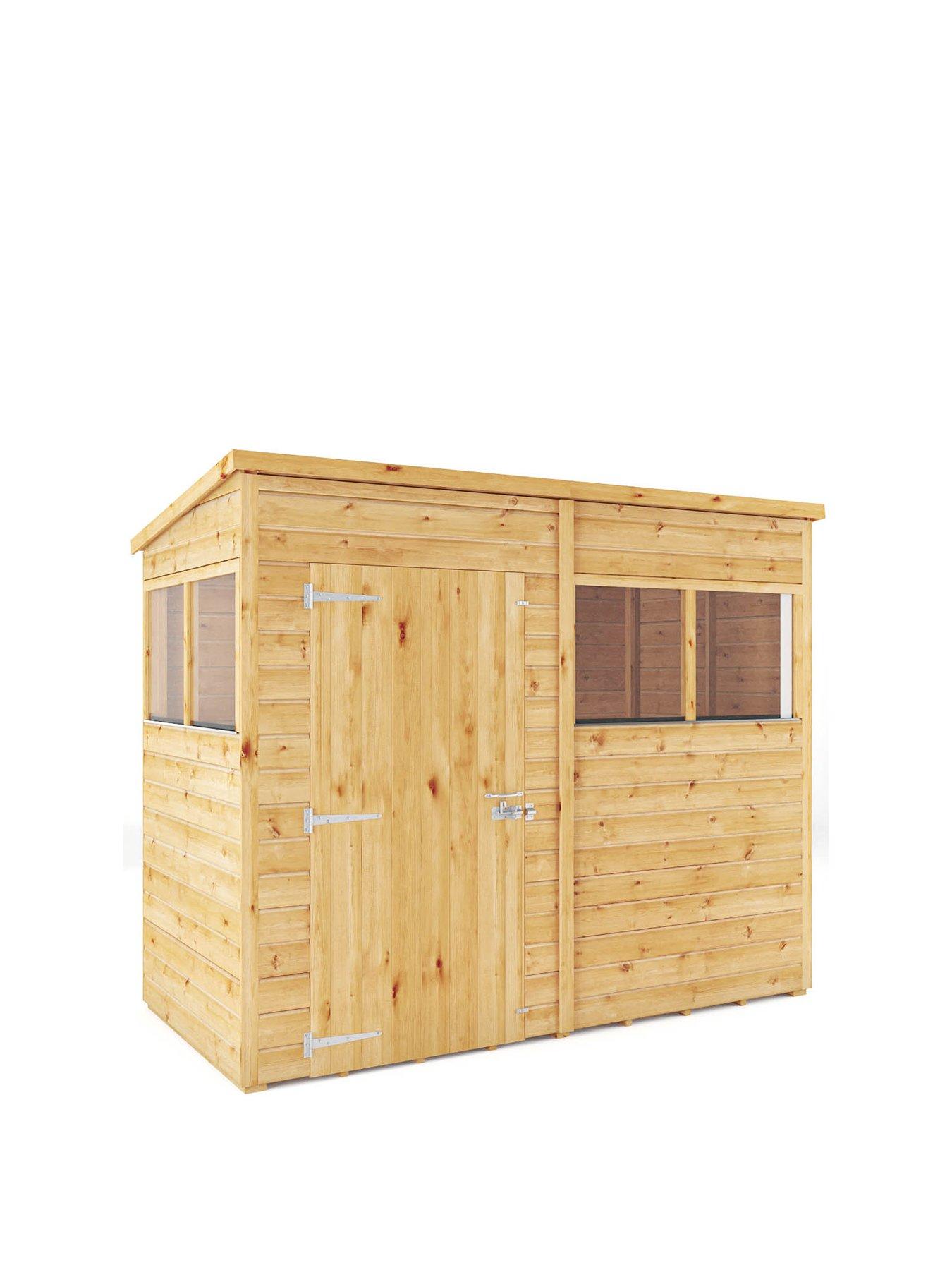 MERCIA 8 x 4 Woodsman Shiplap Pent Shed - PEFC Certified