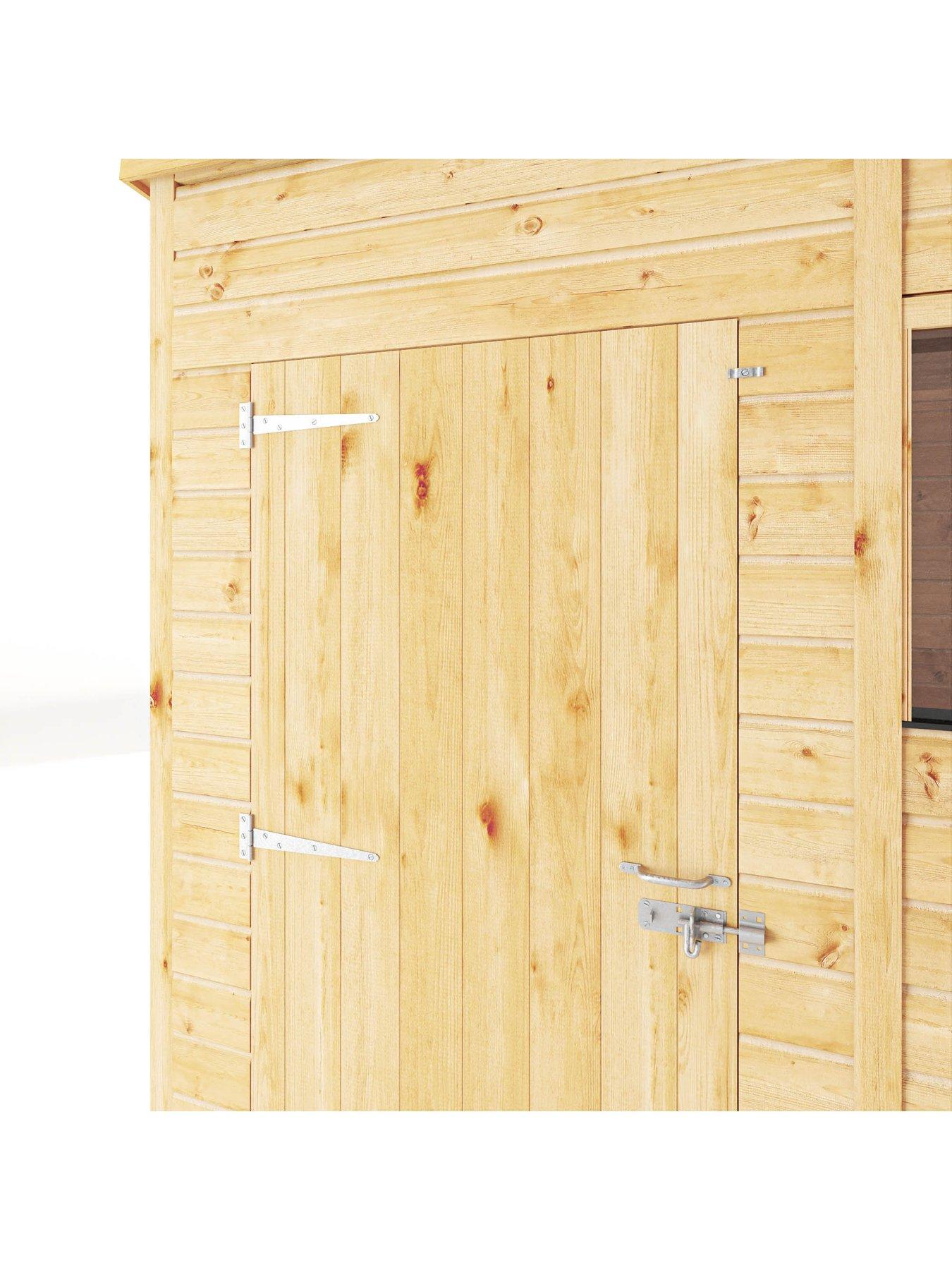  image of mercia-8-x-6-woodsman-shiplap-pent-shed
