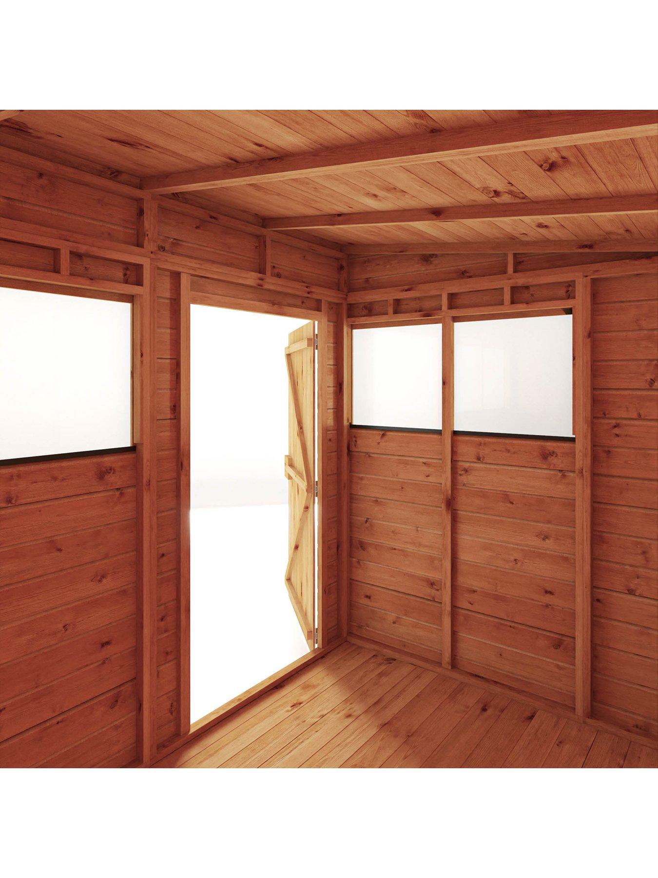  image of mercia-8-x-6-woodsman-shiplap-pent-shed