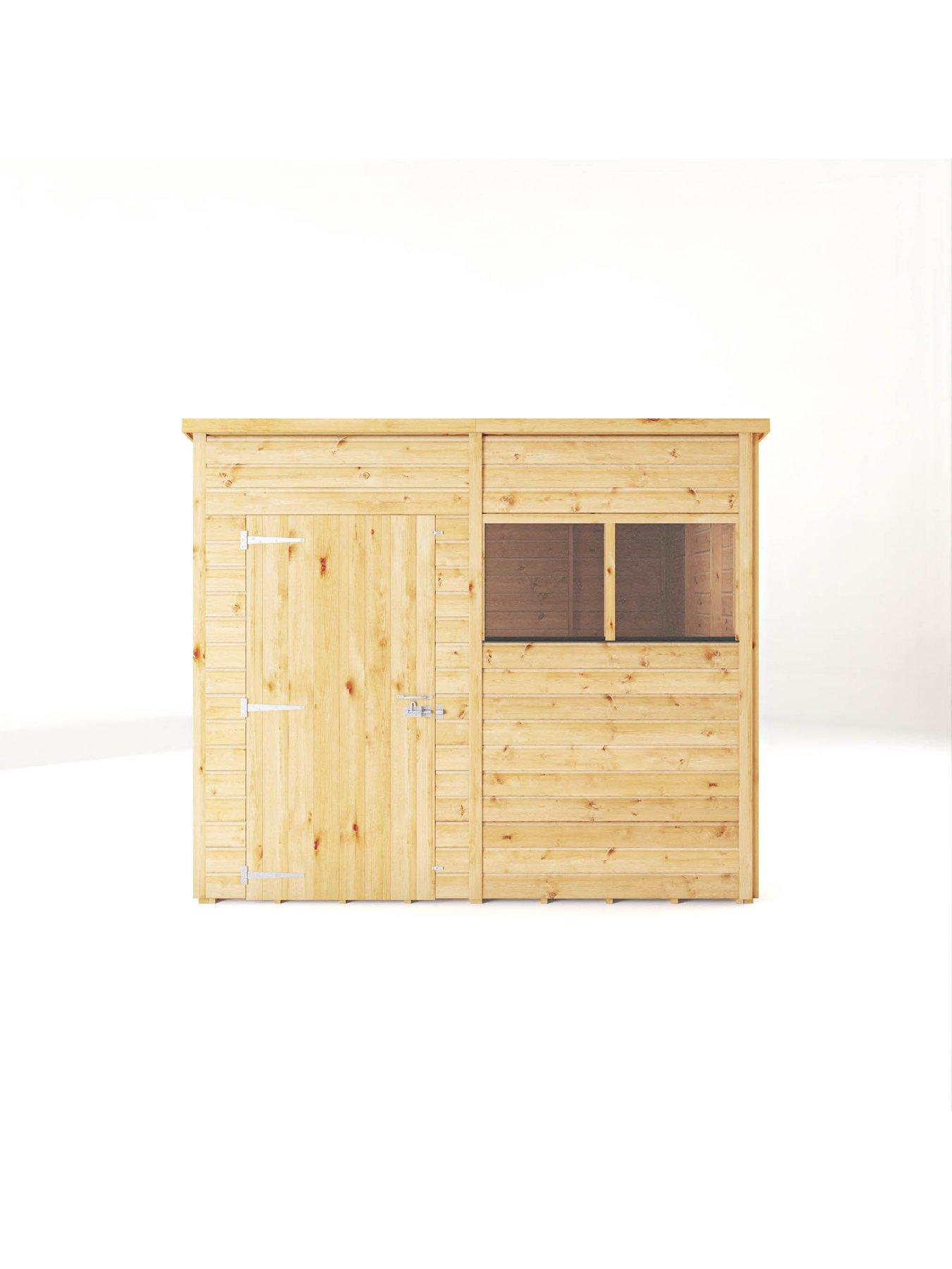  image of mercia-8-x-6-woodsman-shiplap-pent-shed
