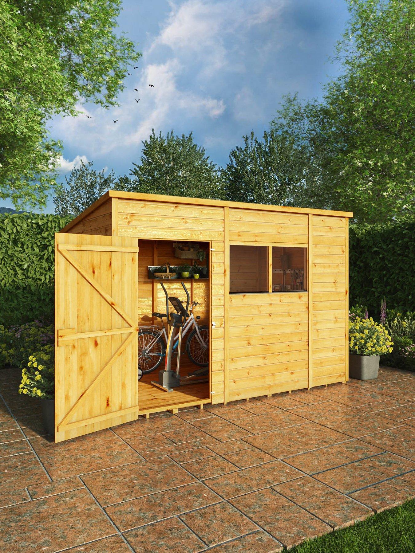 MERCIA 10 x 6 Woodsman Shiplap Pent Shed - PEFC Certified
