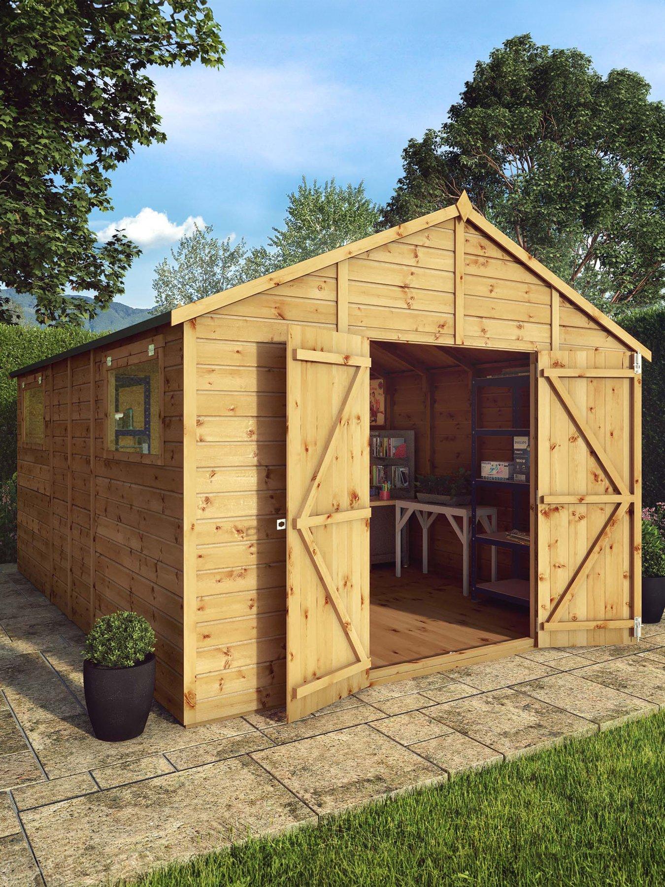 undefined 14 x 10ft Premium Shiplap Apex Workshop