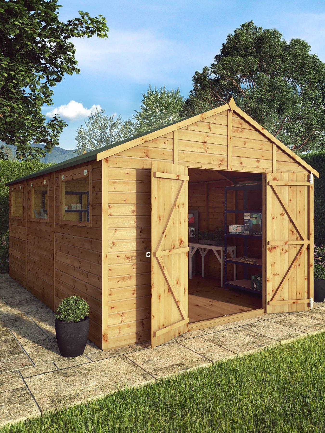 undefined 15 x 10ft Premium Shiplap Apex Workshop
