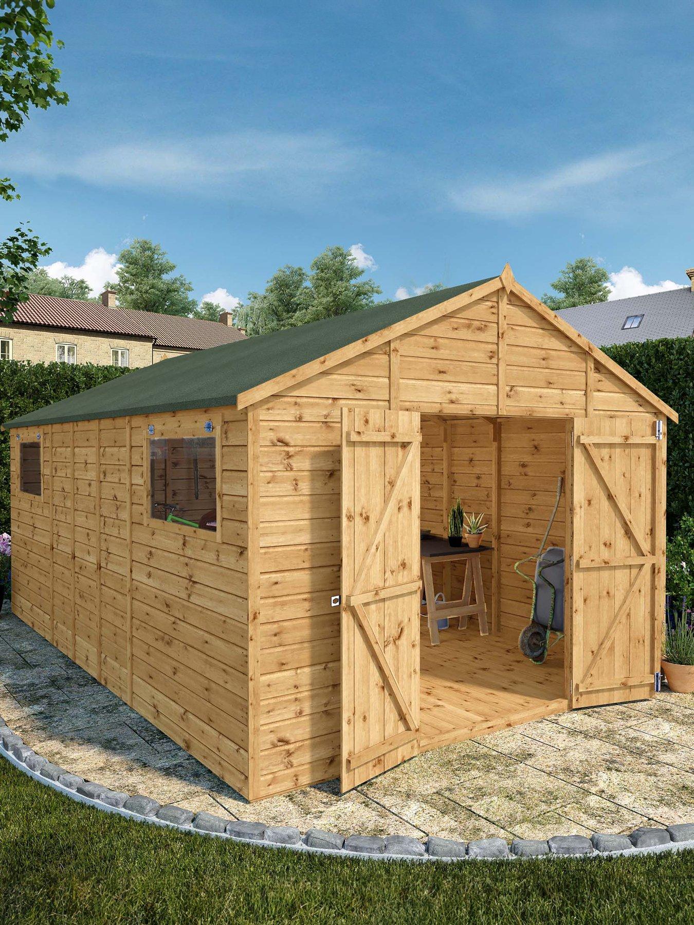 undefined 16 x 10ft Premium Shiplap Apex Workshop